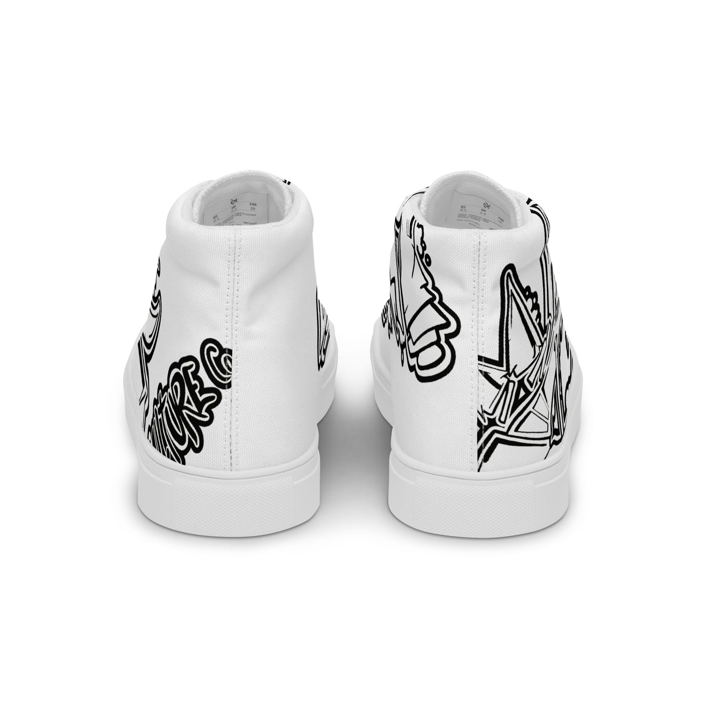 Men’s "Graffiti CK Co  high top canvas shoes