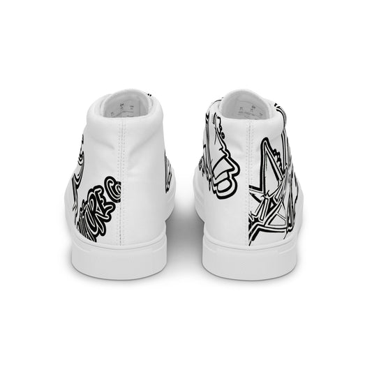 Men’s "Graffiti CK Co  high top canvas shoes