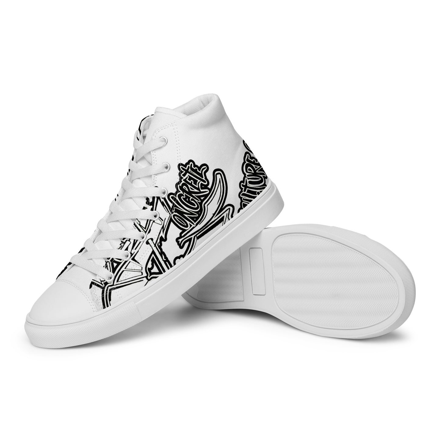 Men’s "Graffiti CK Co  high top canvas shoes