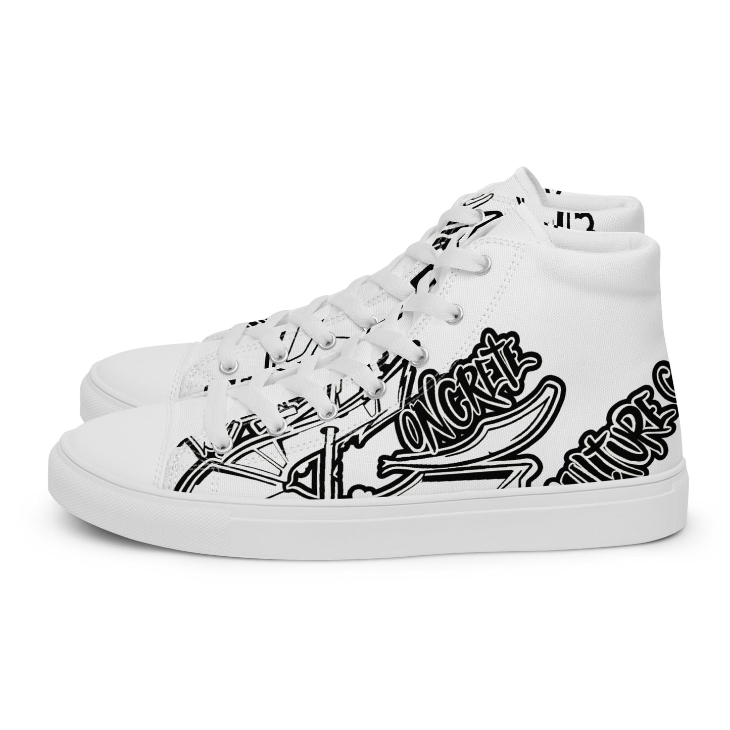 Men’s "Graffiti CK Co  high top canvas shoes