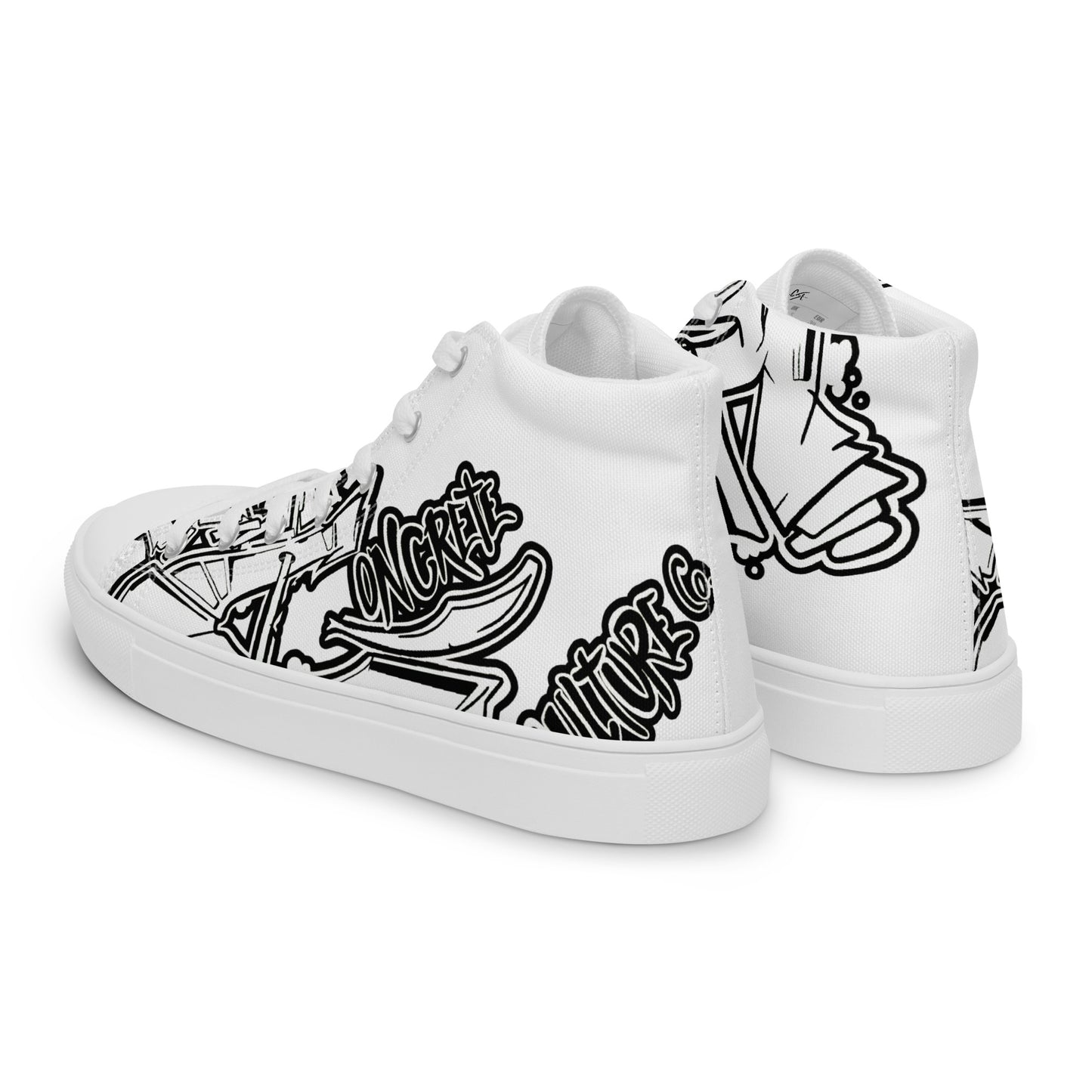 Men’s "Graffiti CK Co  high top canvas shoes