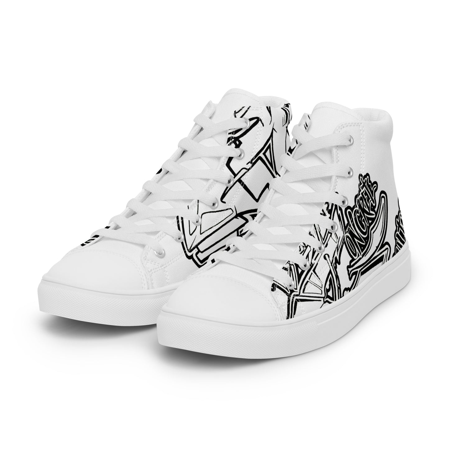 Men’s "Graffiti CK Co  high top canvas shoes