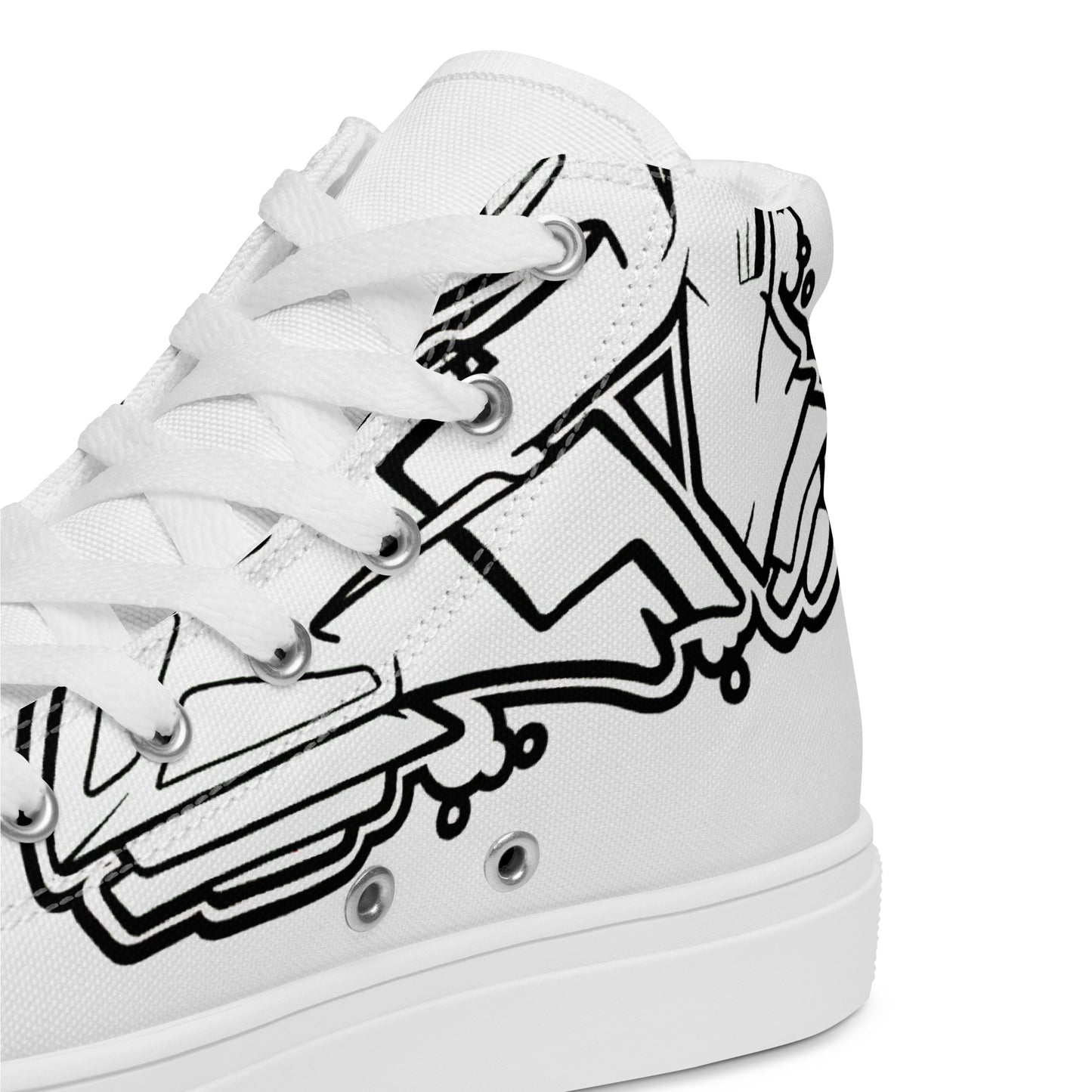 Men’s "Graffiti CK Co  high top canvas shoes