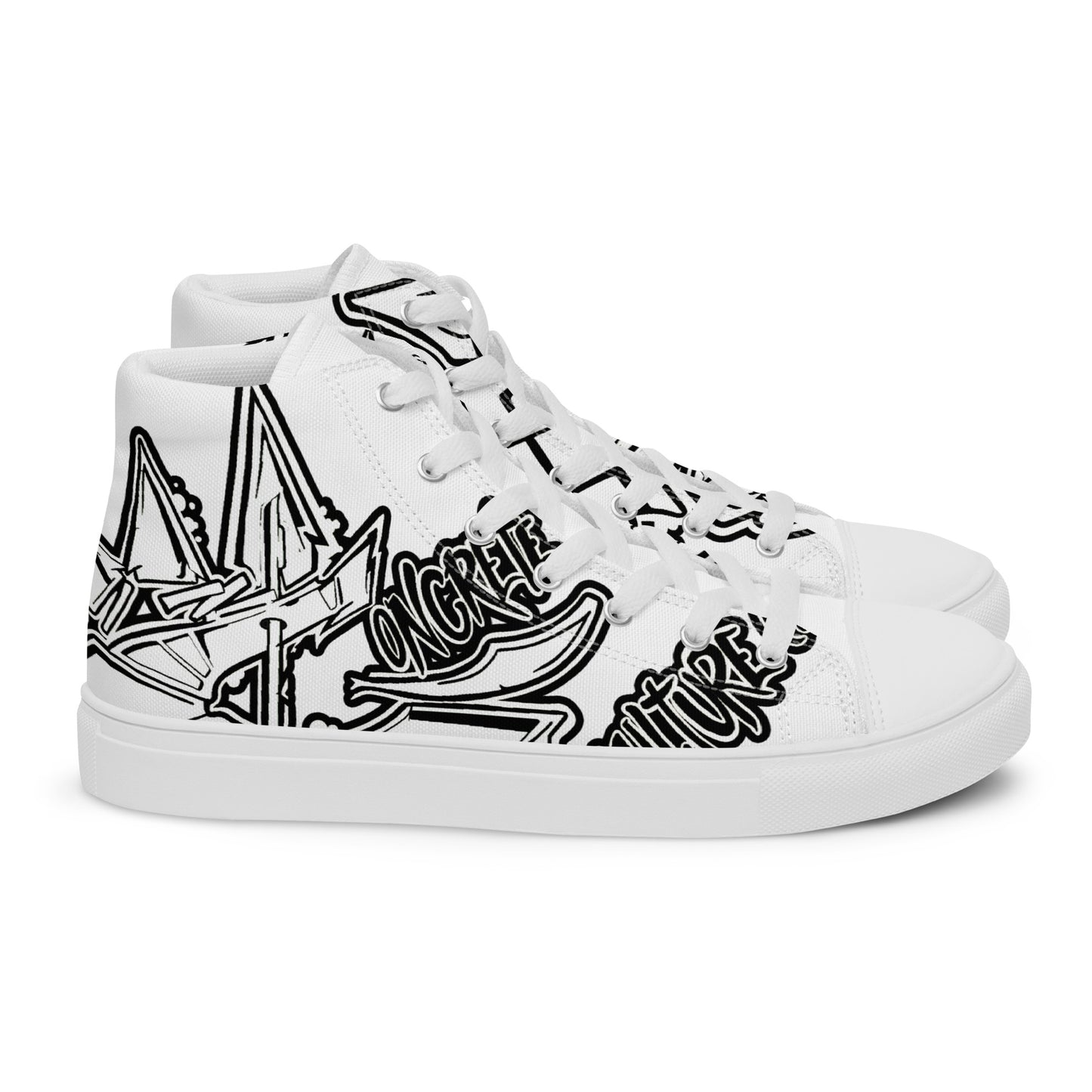 Men’s "Graffiti CK Co  high top canvas shoes
