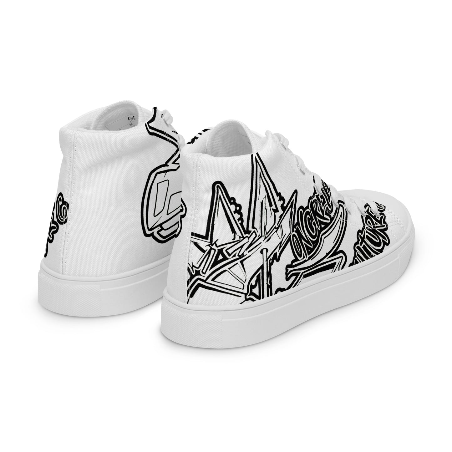 Men’s "Graffiti CK Co  high top canvas shoes