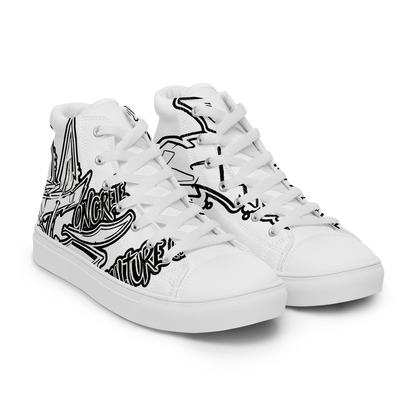 Men’s "Graffiti CK Co  high top canvas shoes