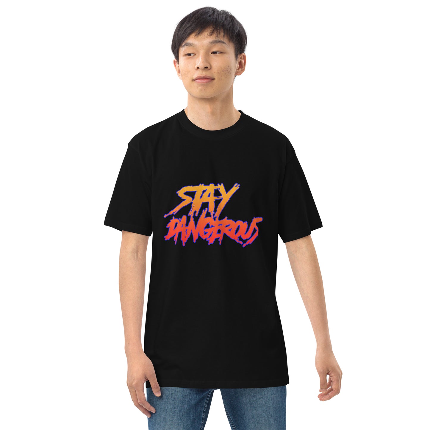"Stay Dangerous" Men’s premium heavyweight tee