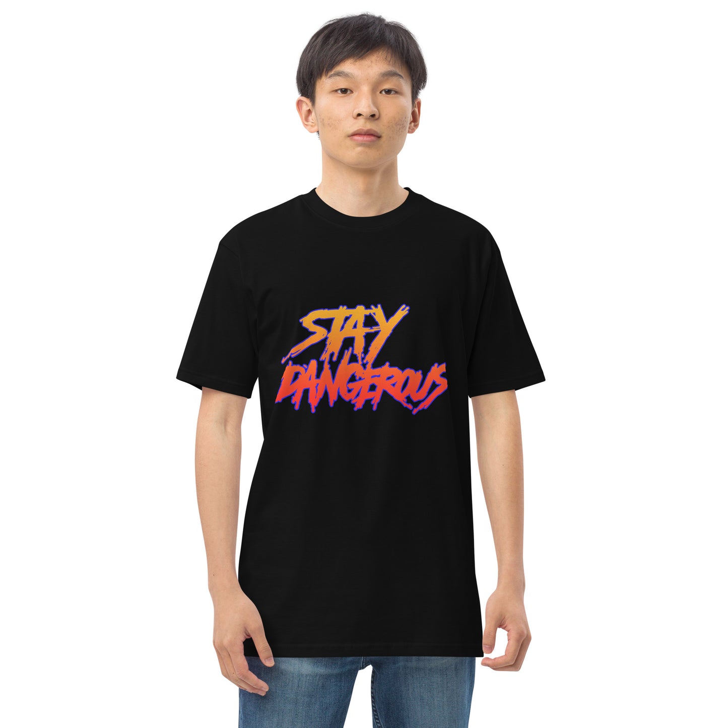 "Stay Dangerous" Men’s premium heavyweight tee