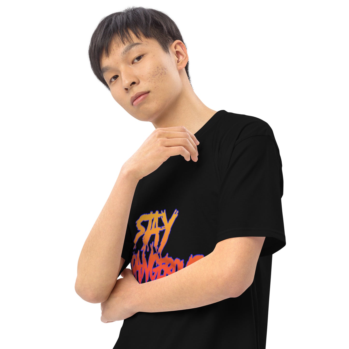 "Stay Dangerous" Men’s premium heavyweight tee