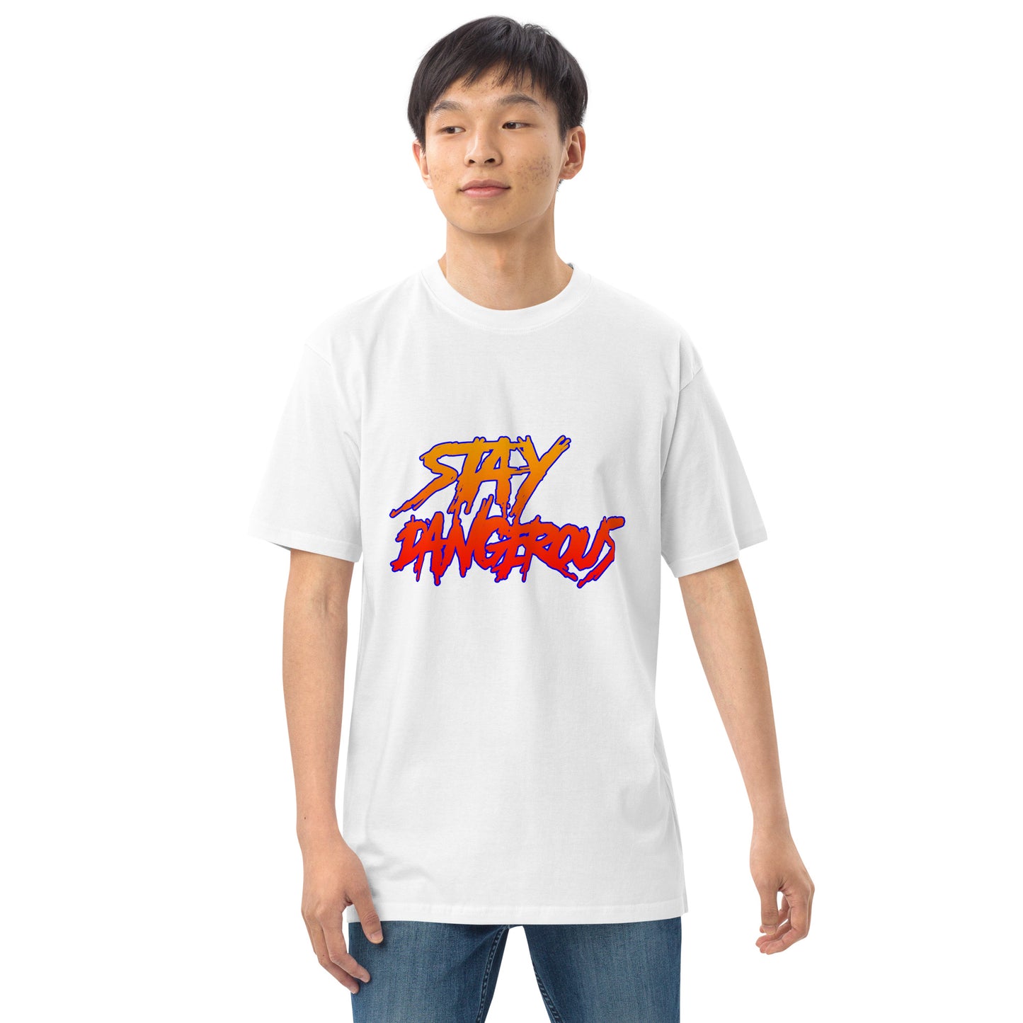"Stay Dangerous" Men’s premium heavyweight tee