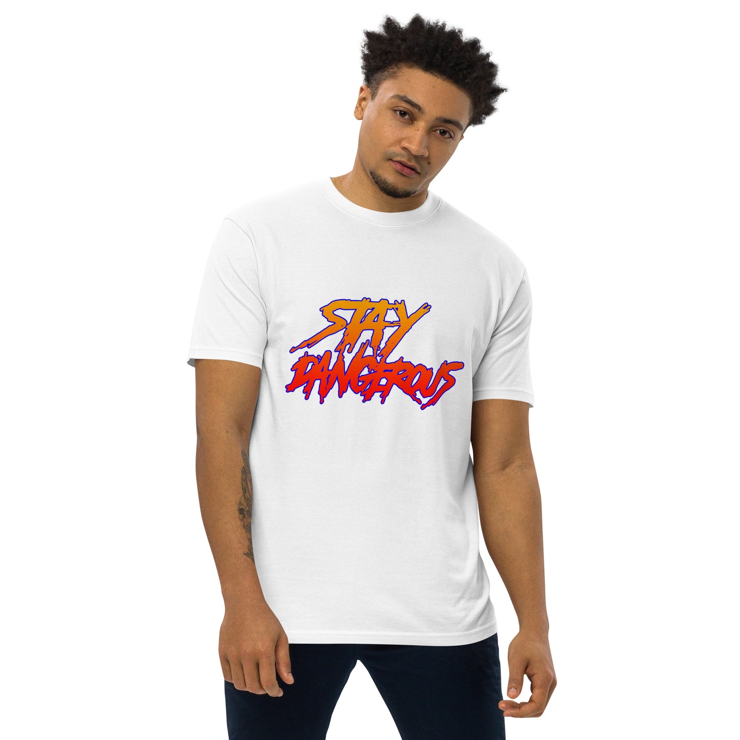 "Stay Dangerous" Men’s premium heavyweight tee