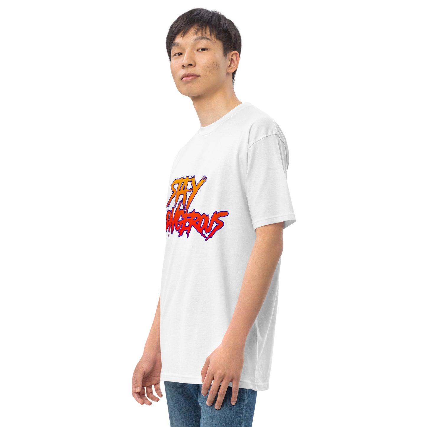 "Stay Dangerous" Men’s premium heavyweight tee