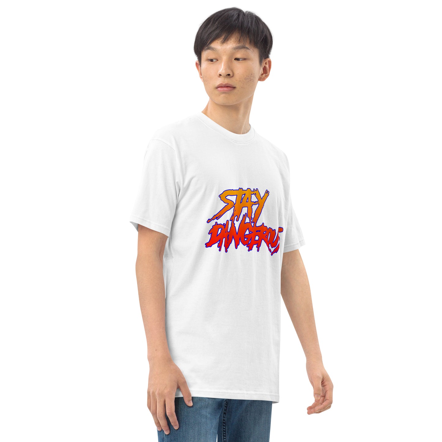 "Stay Dangerous" Men’s premium heavyweight tee