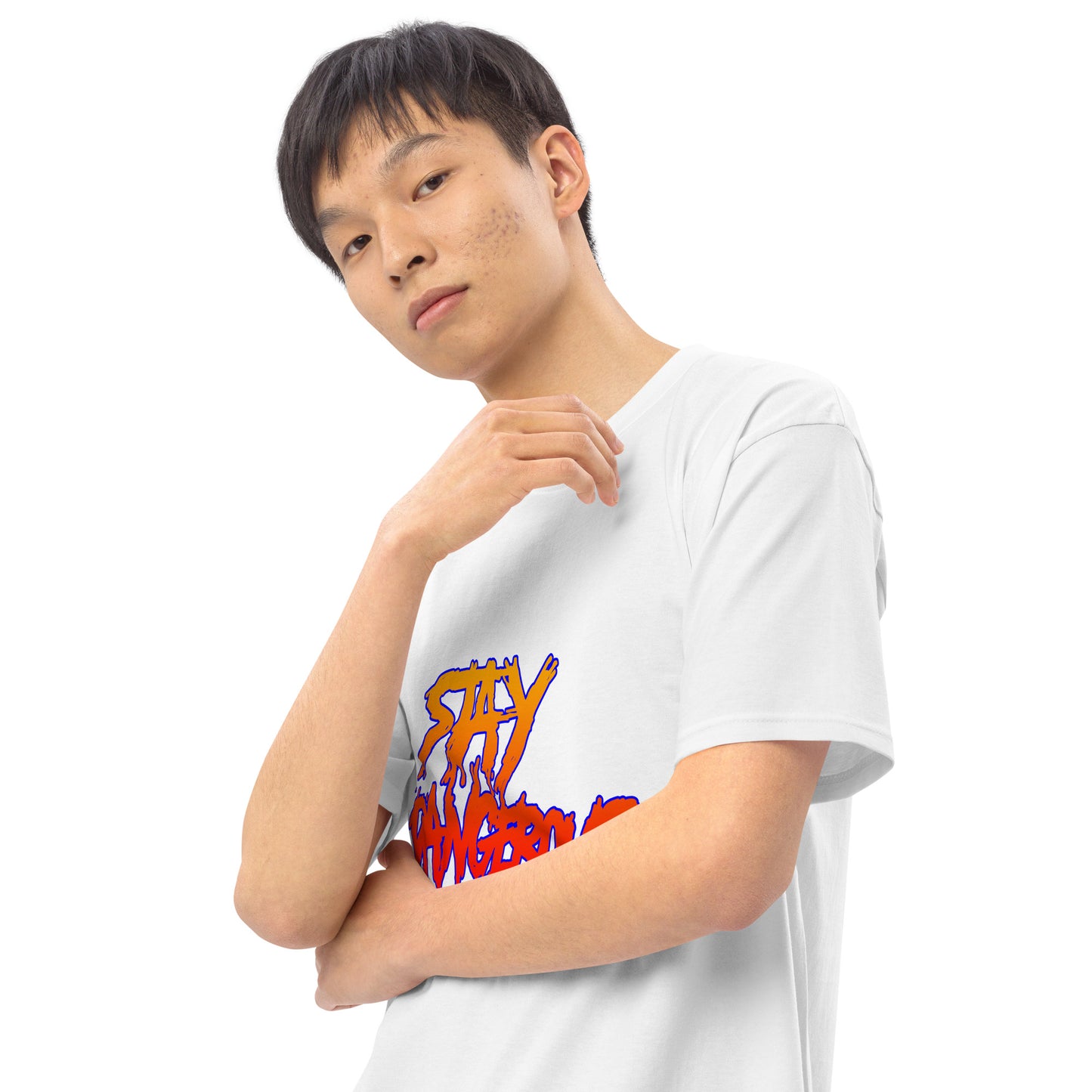 "Stay Dangerous" Men’s premium heavyweight tee