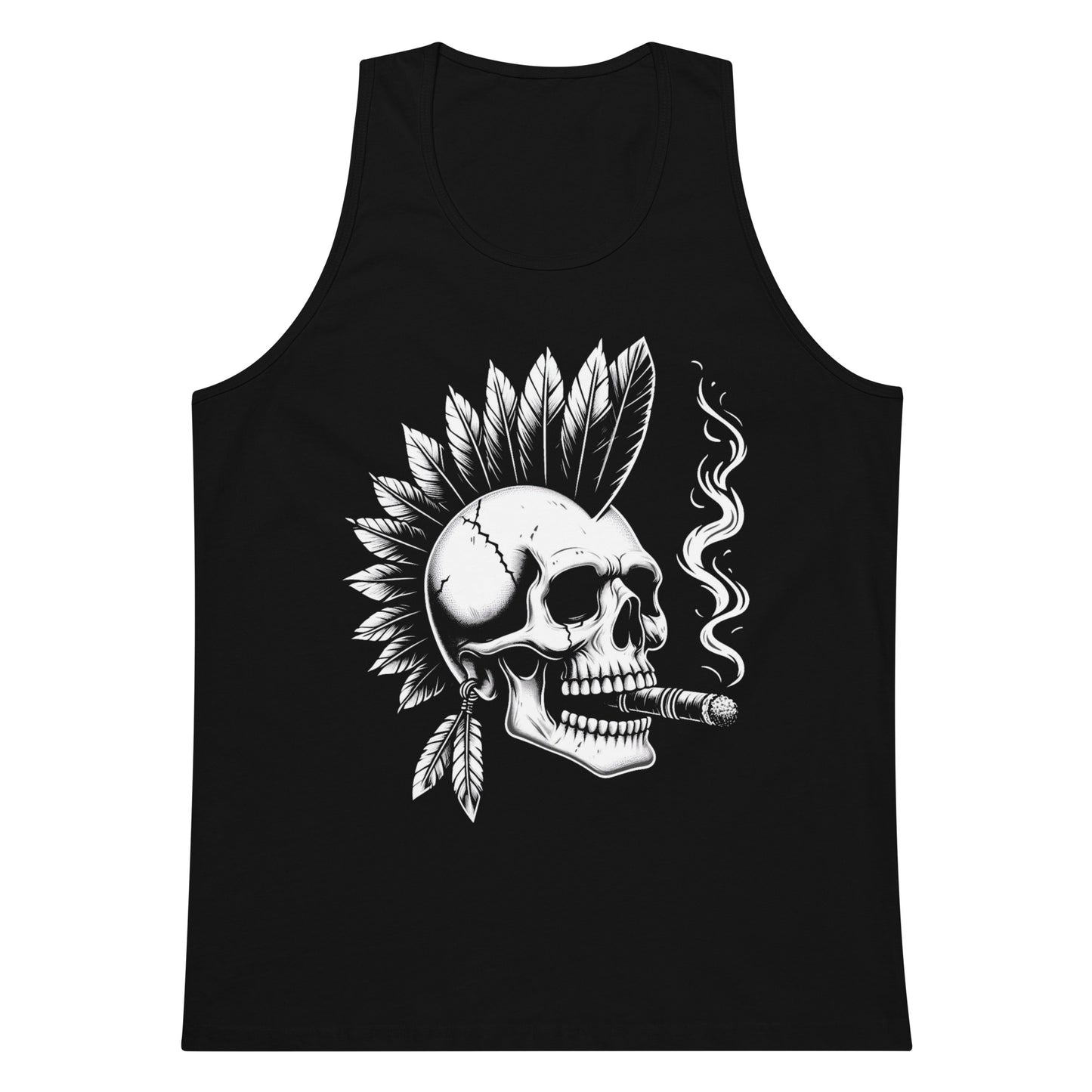 CK co "Smoking Skull" Men’s premium tank top