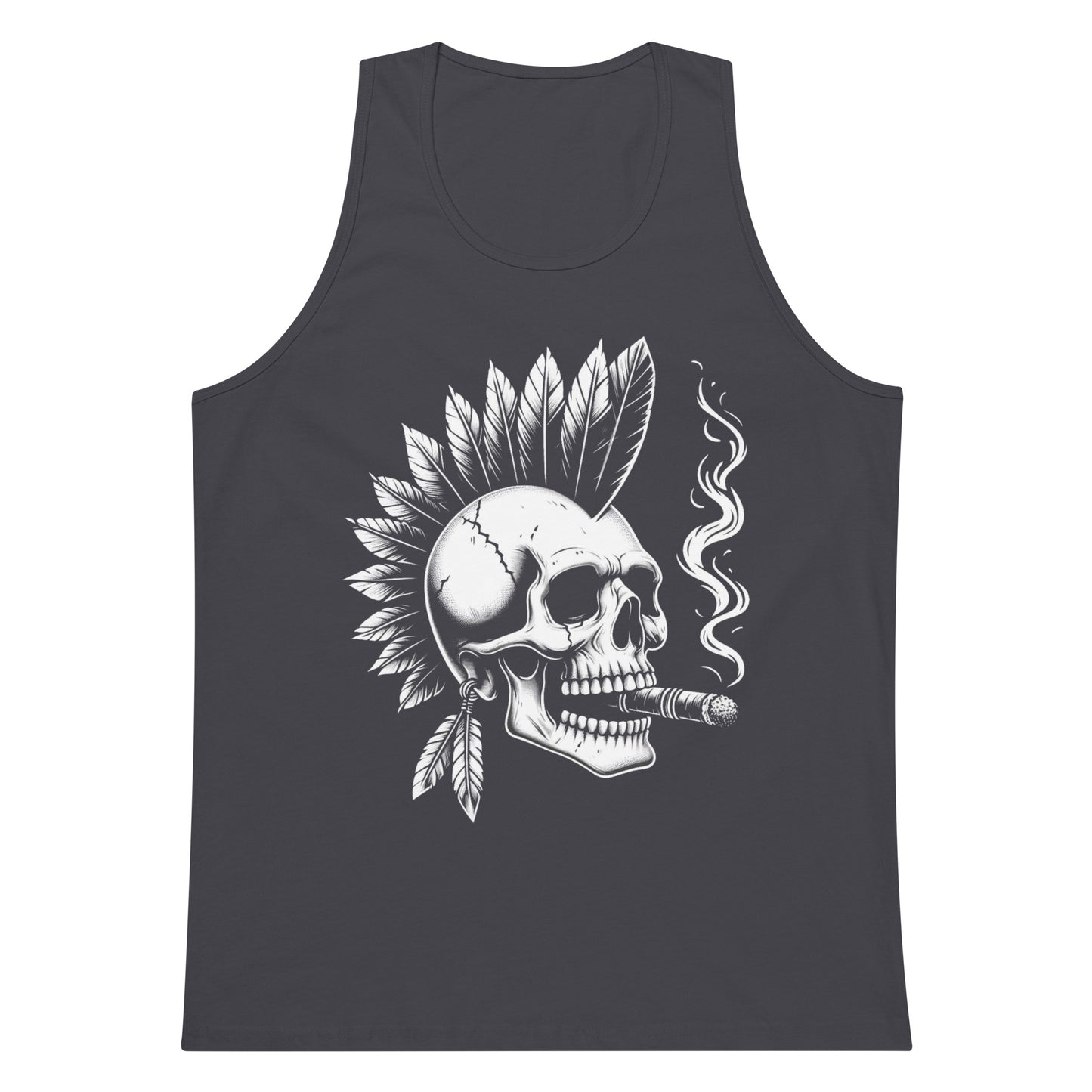 CK co "Smoking Skull" Men’s premium tank top