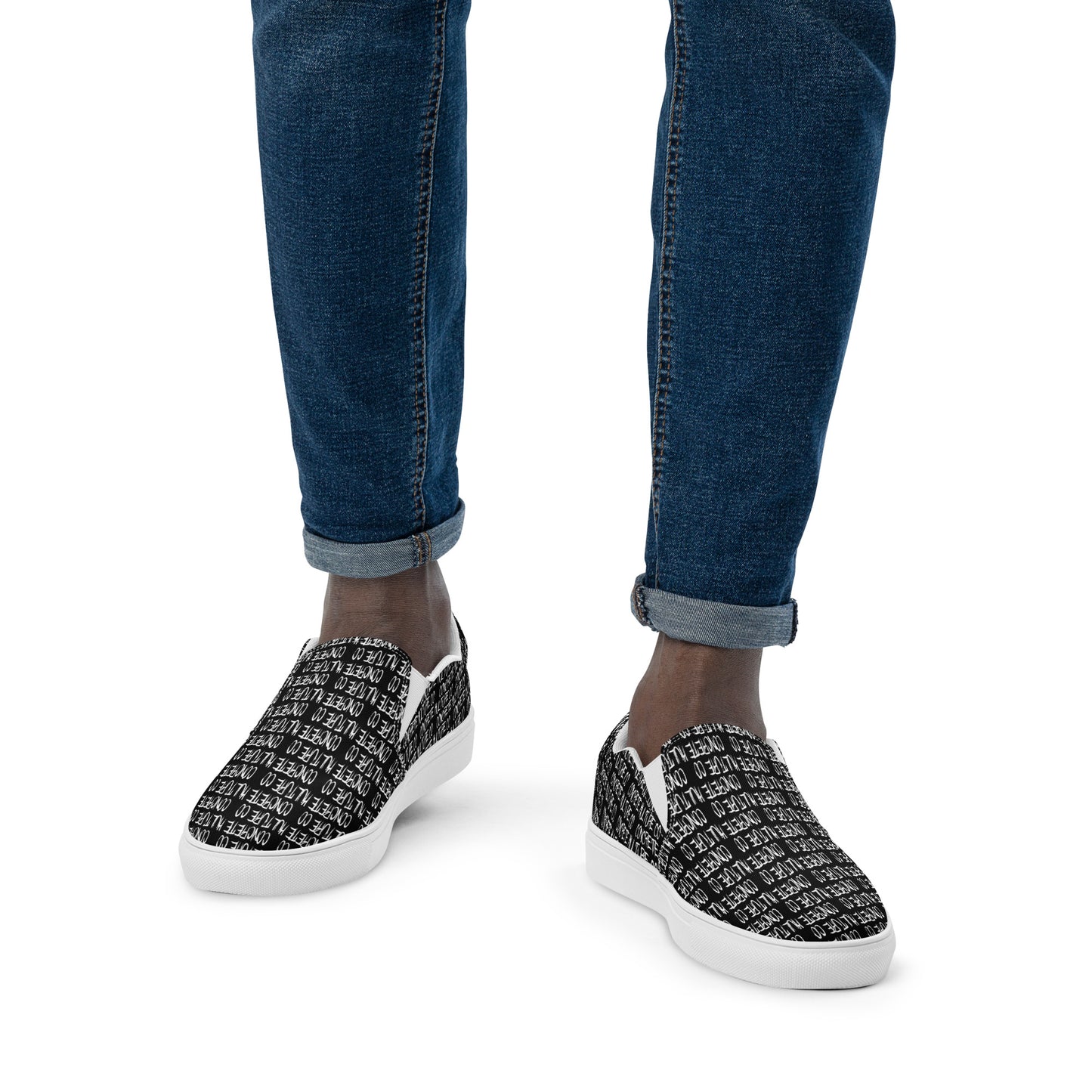 Men’s Concrete Kulture Co slip-on canvas shoes