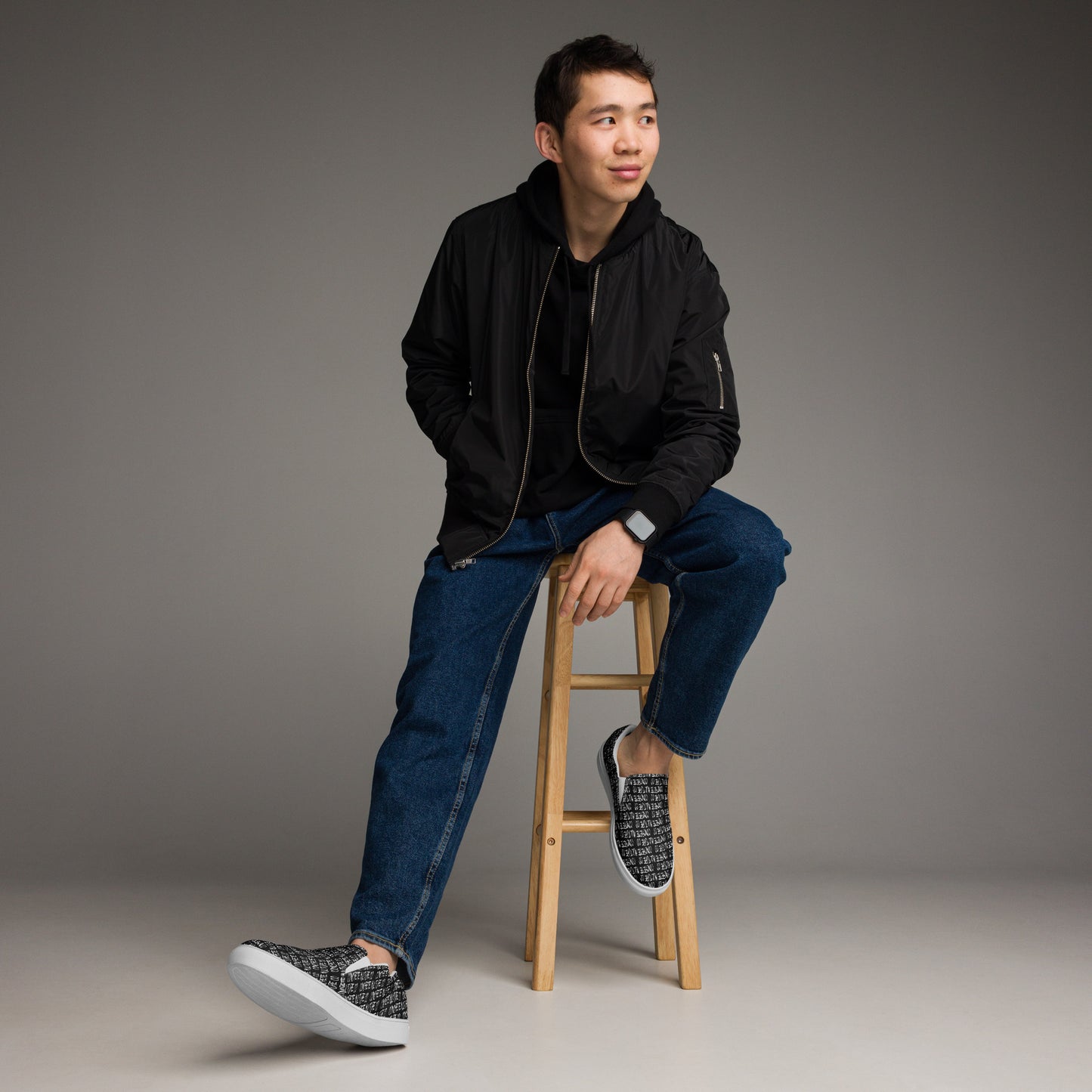 Men’s Concrete Kulture Co slip-on canvas shoes