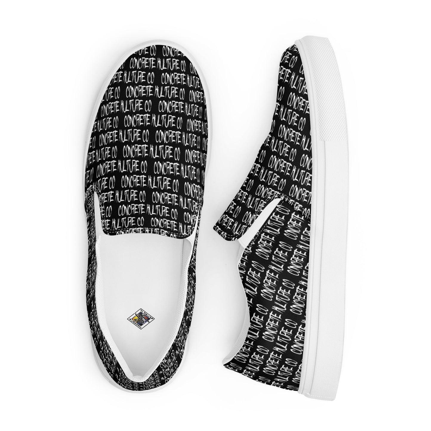 Men’s Concrete Kulture Co slip-on canvas shoes