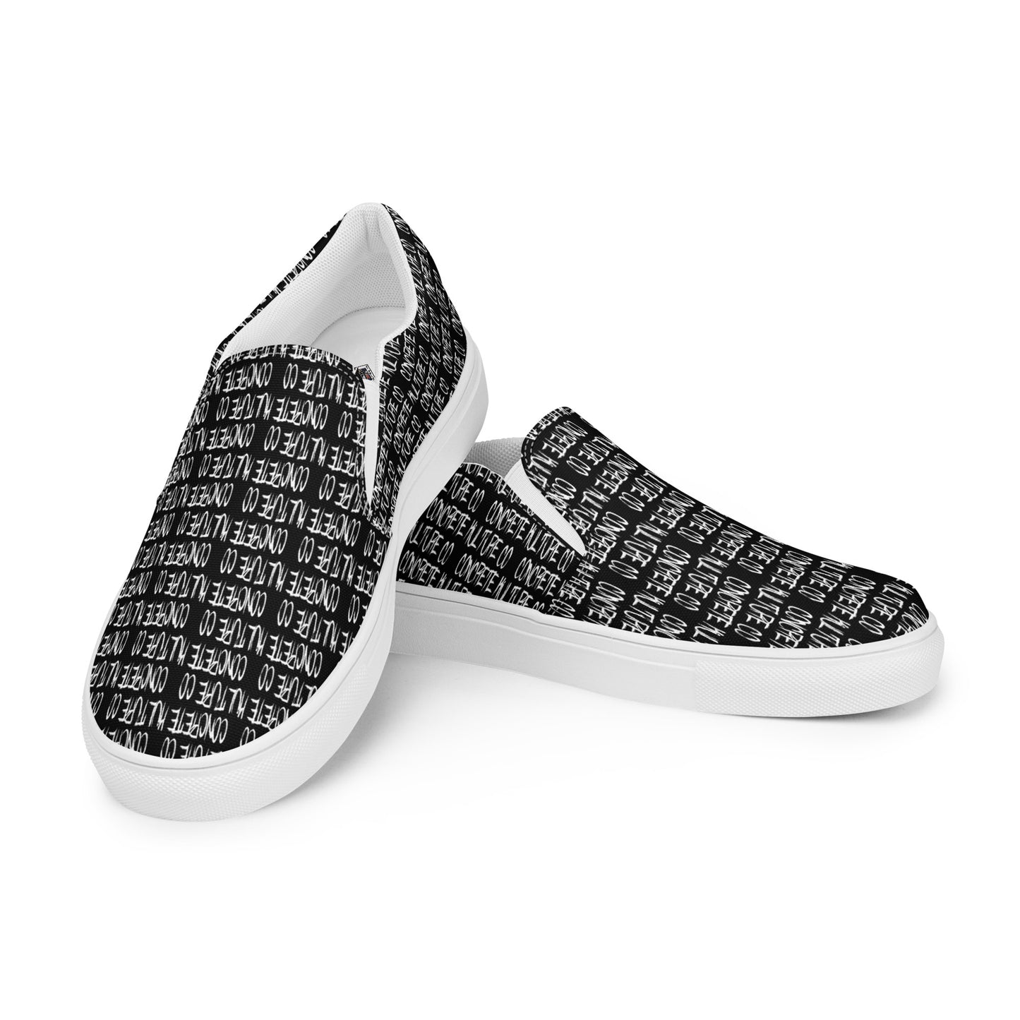 Men’s Concrete Kulture Co slip-on canvas shoes