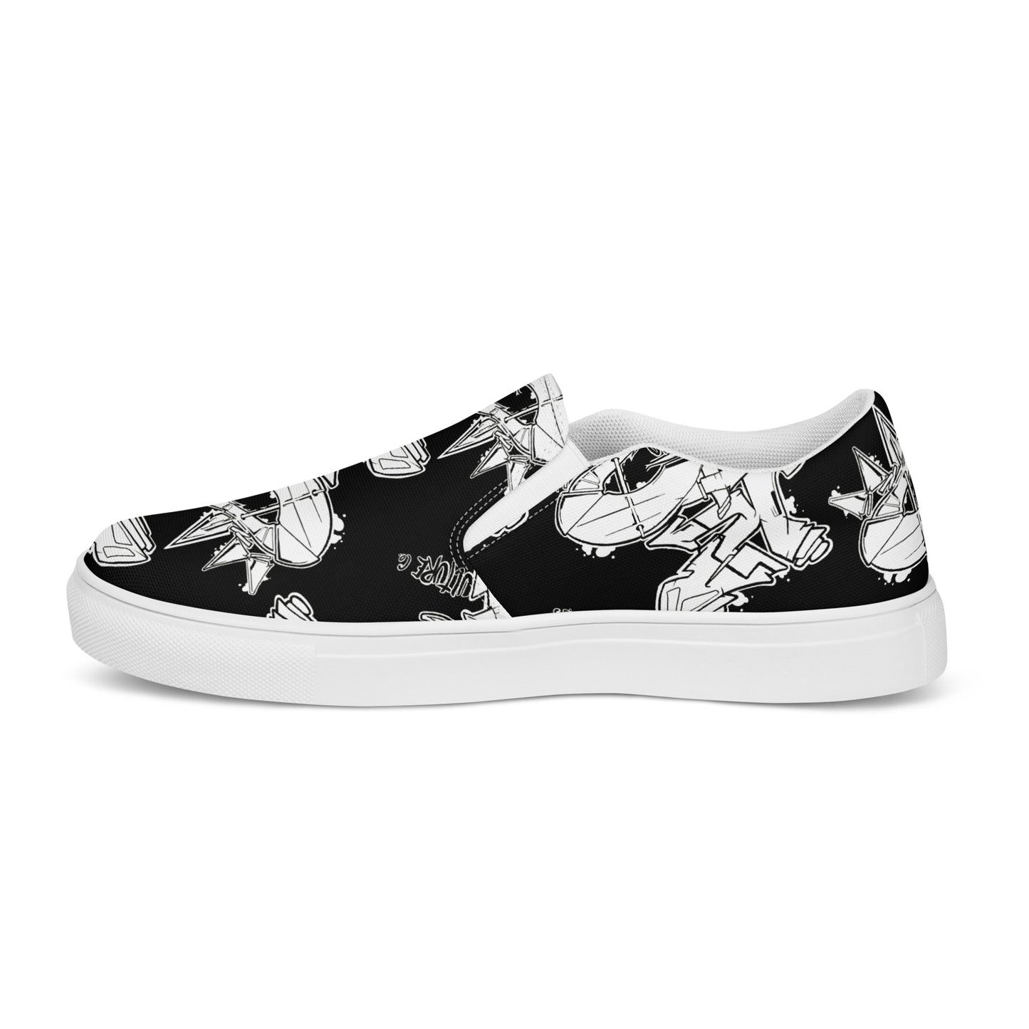 Men’s "Graffiti CK CO slip-on canvas shoes