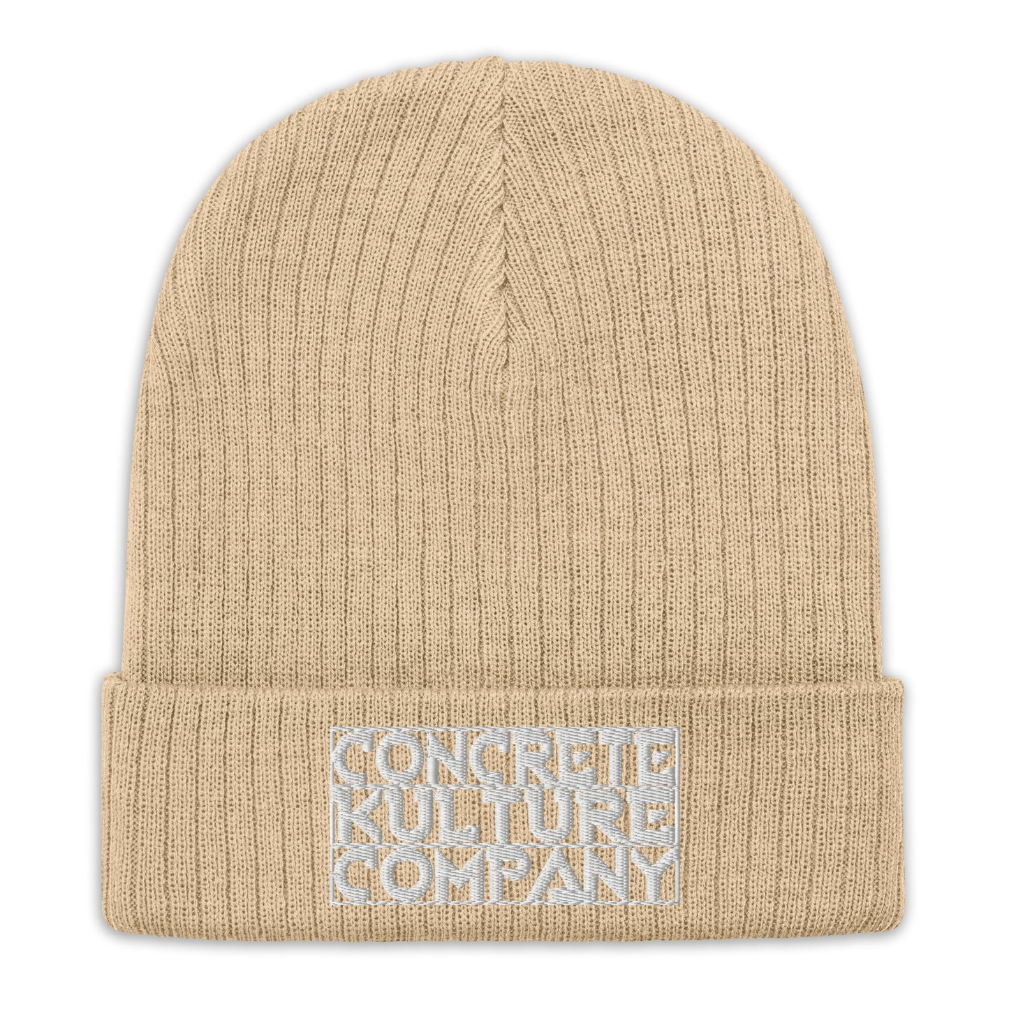 Concrete Kulture Company Ribbed knit beanie