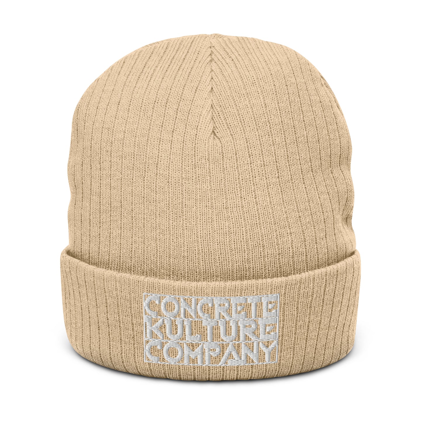 Concrete Kulture Company Ribbed knit beanie