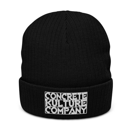 Concrete Kulture Company Ribbed knit beanie