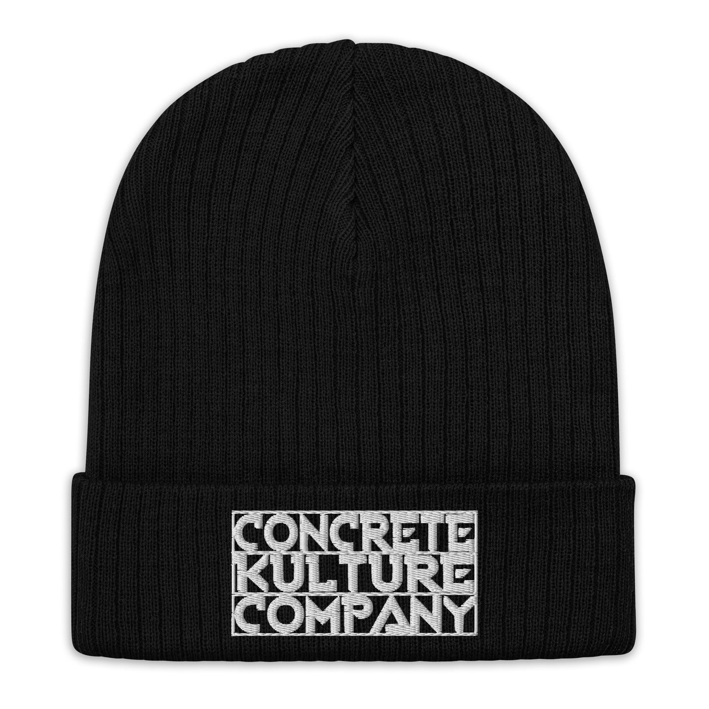 Concrete Kulture Company Ribbed knit beanie