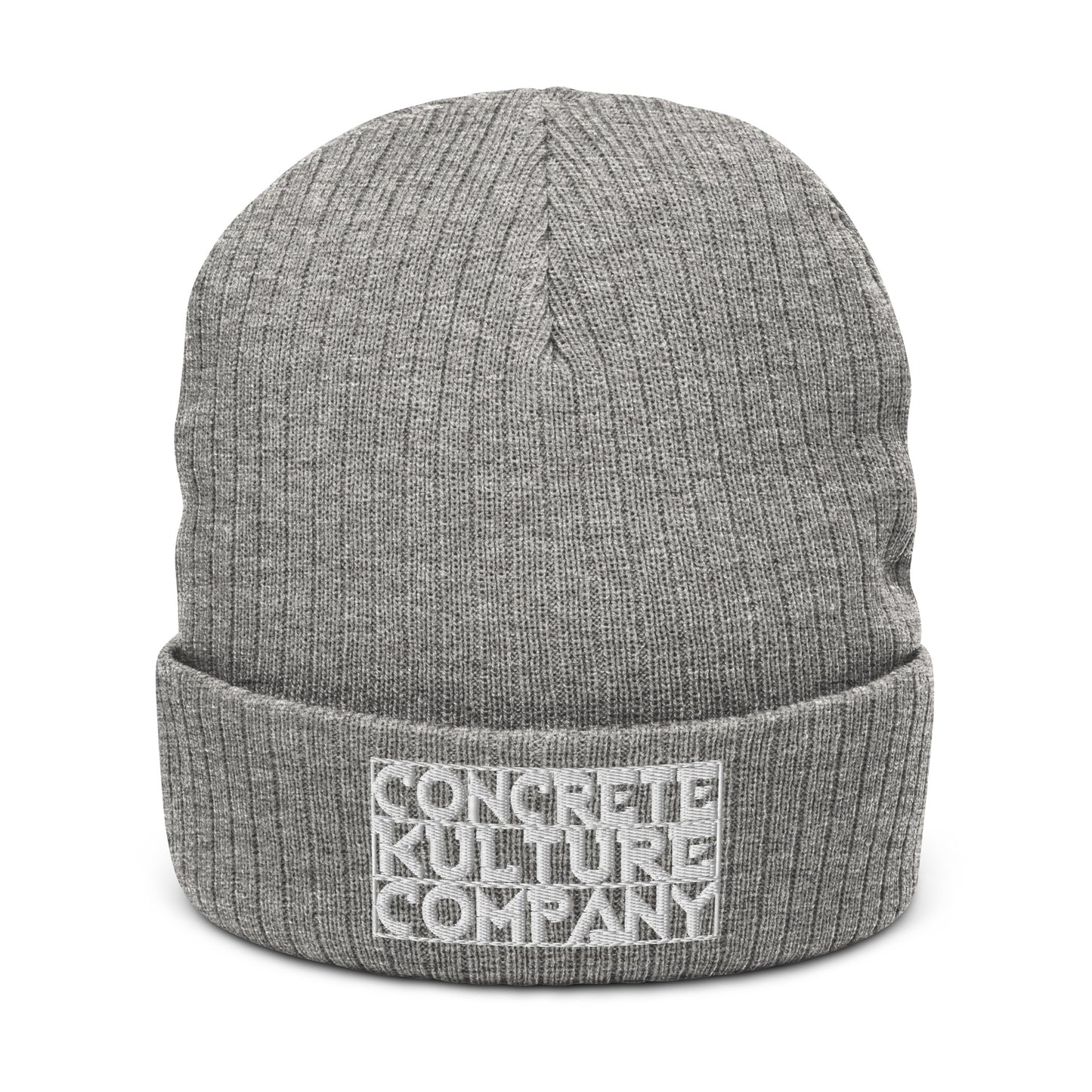 Concrete Kulture Company Ribbed knit beanie