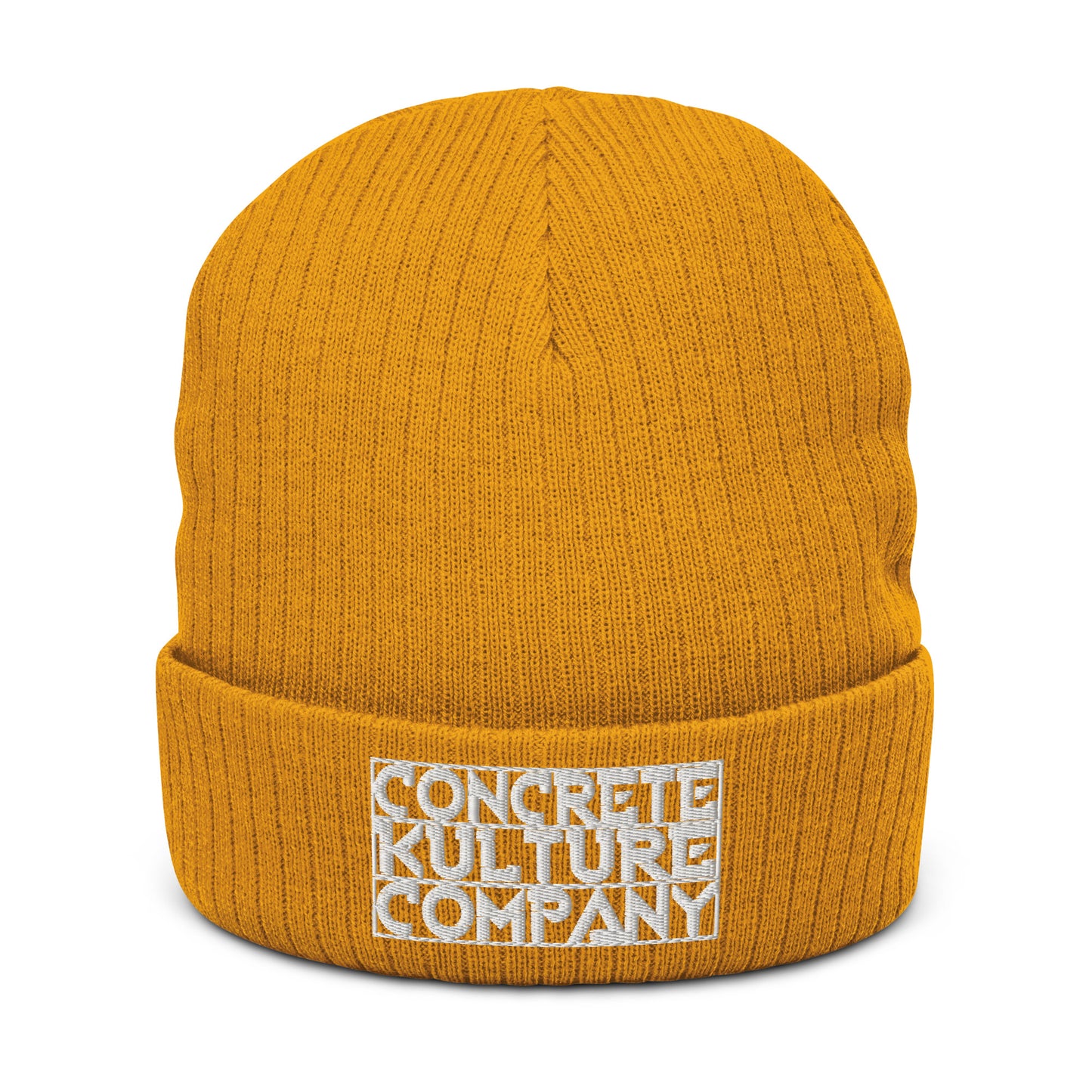 Concrete Kulture Company Ribbed knit beanie