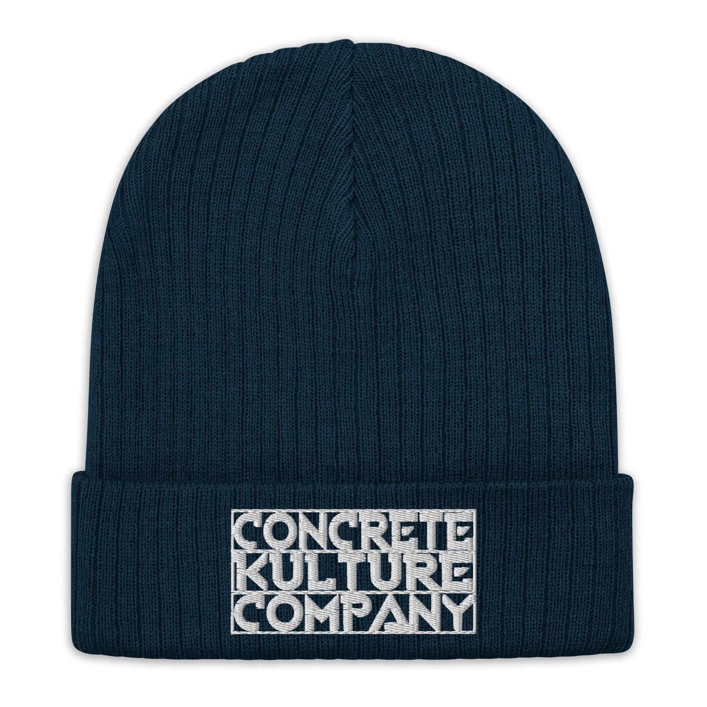 Concrete Kulture Company Ribbed knit beanie