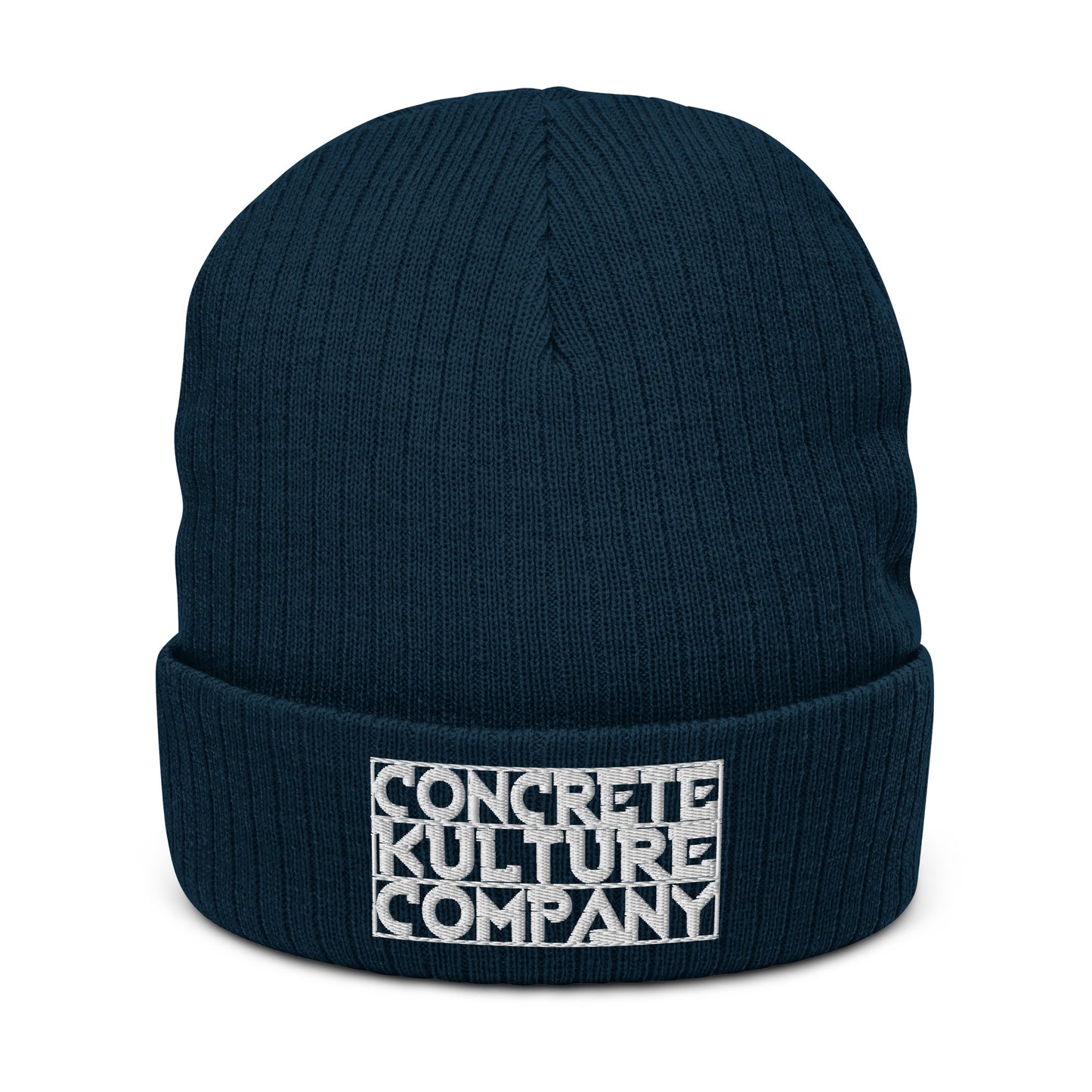 Concrete Kulture Company Ribbed knit beanie