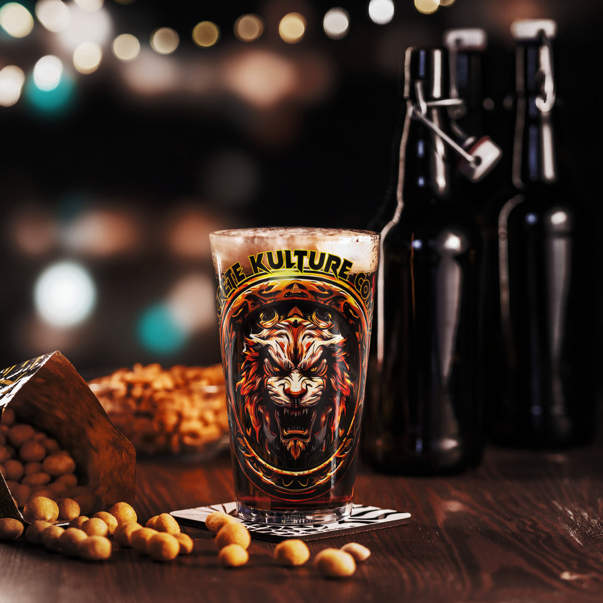 Concrete Kulture Co Shaker pint glass