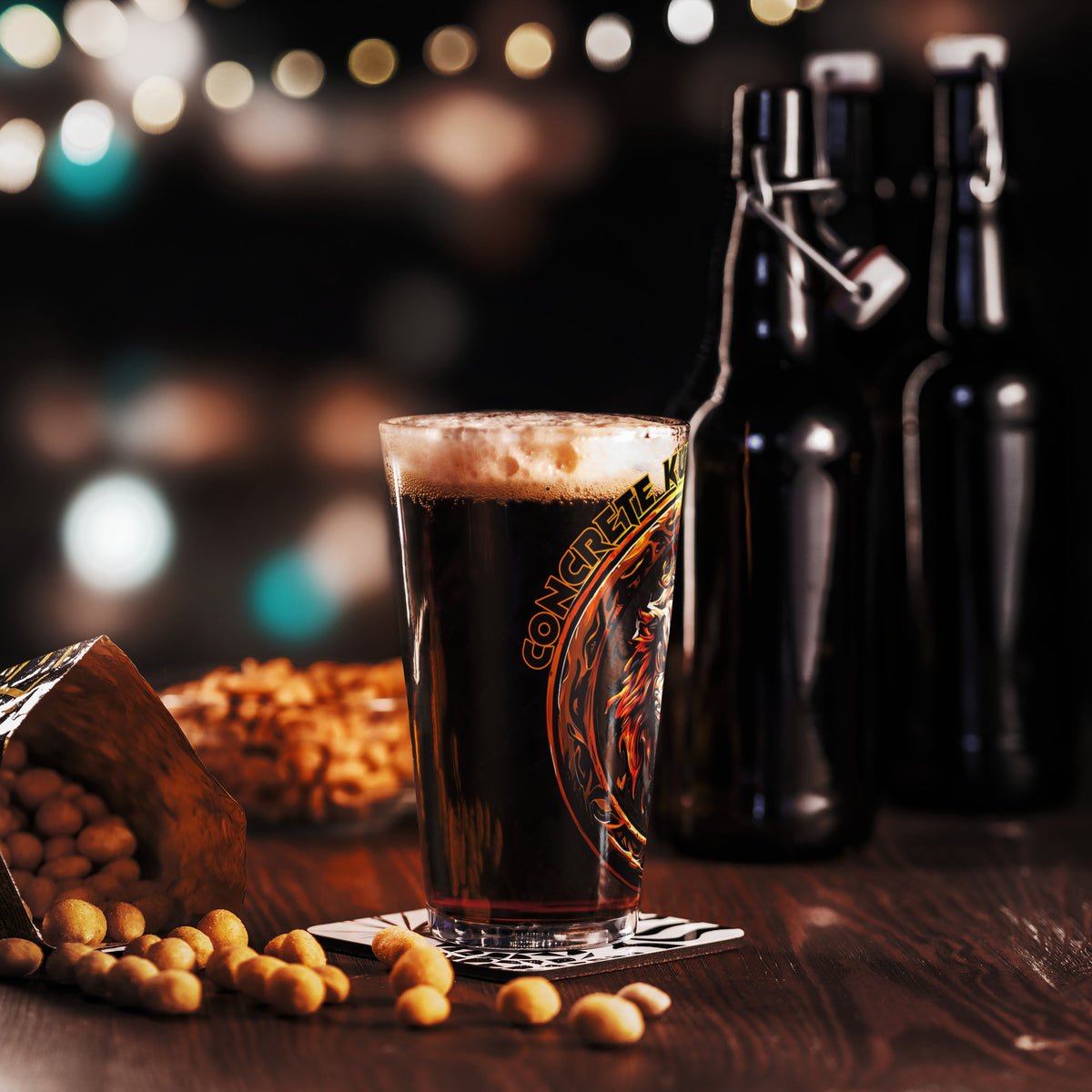 Concrete Kulture Co Shaker pint glass