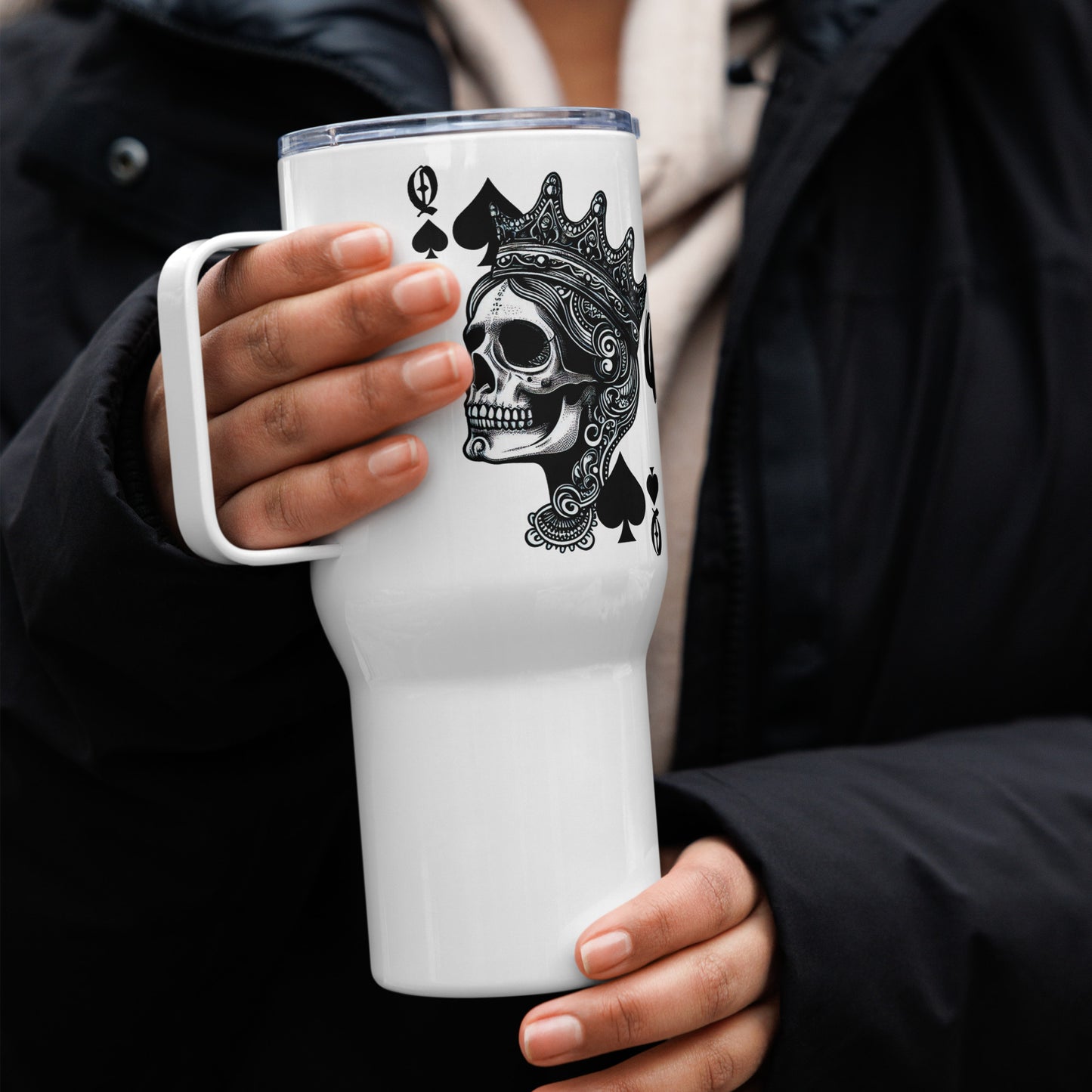 "Queen Sh!t" Travel mug with a handle