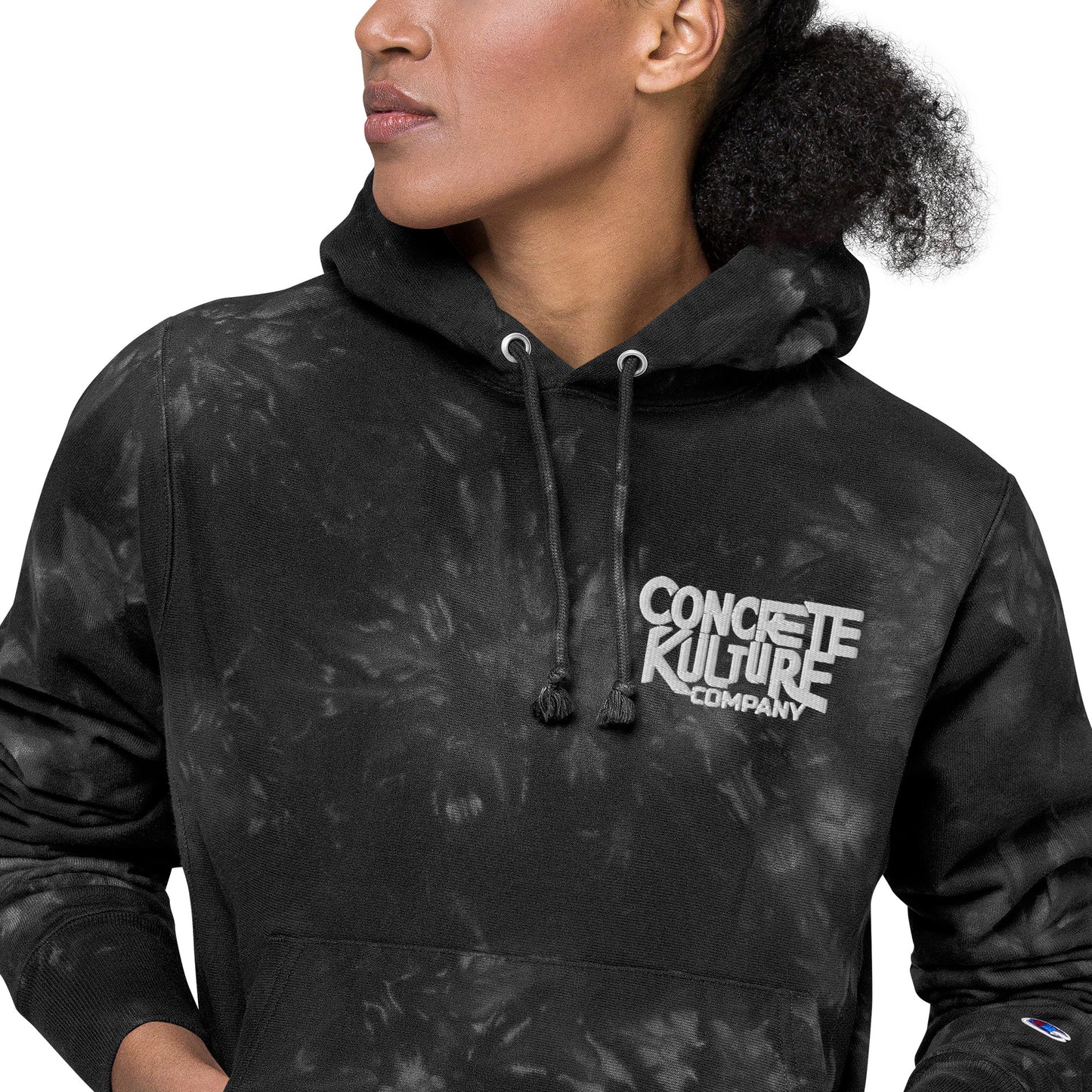 Concrete Kulture Company Unisex Champion tie-dye hoodie