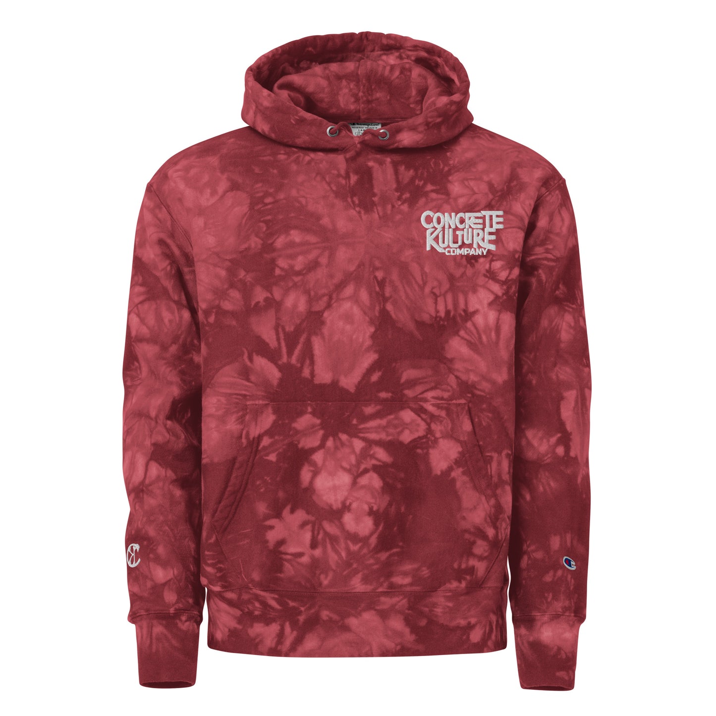 Concrete Kulture Company Unisex Champion tie-dye hoodie