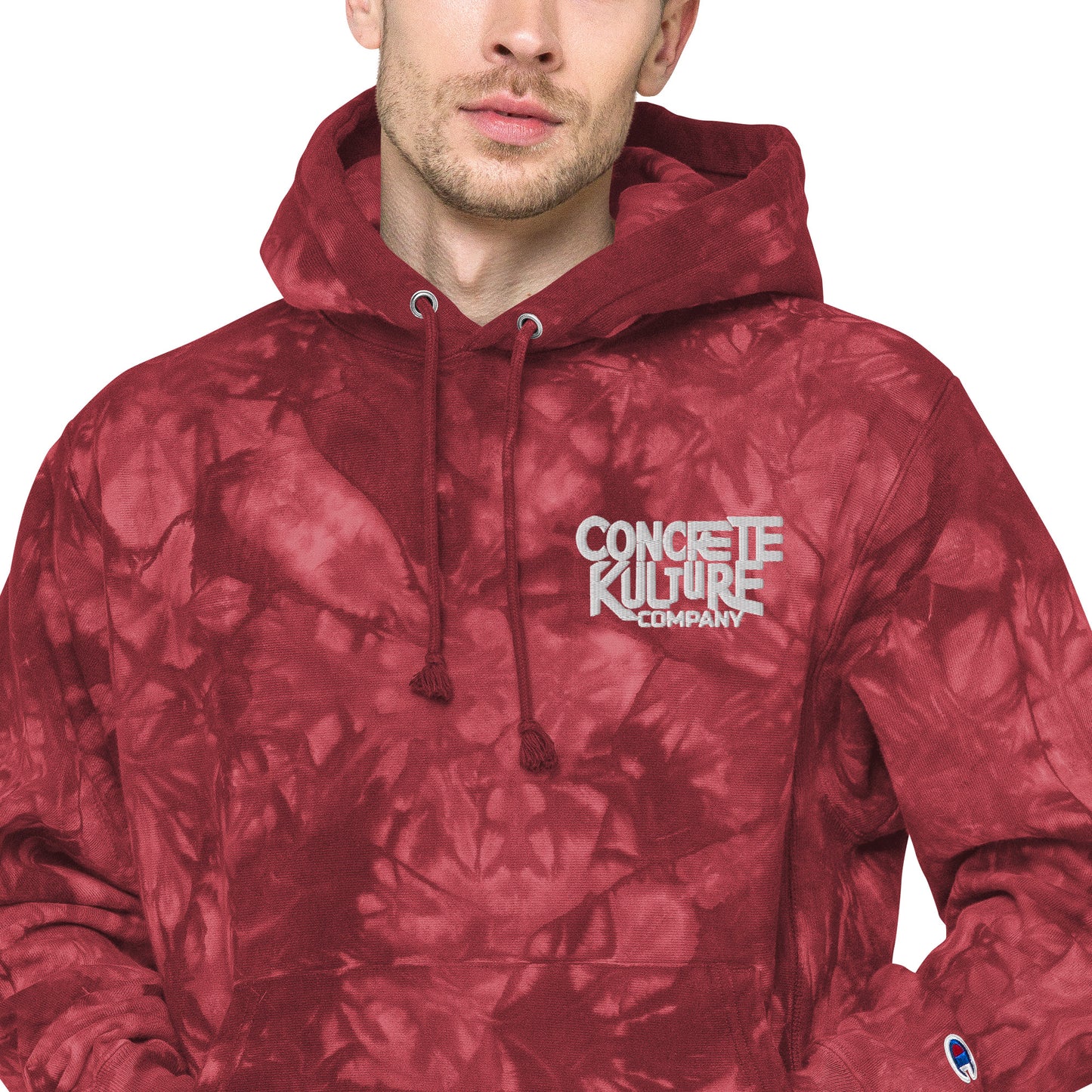 Concrete Kulture Company Unisex Champion tie-dye hoodie