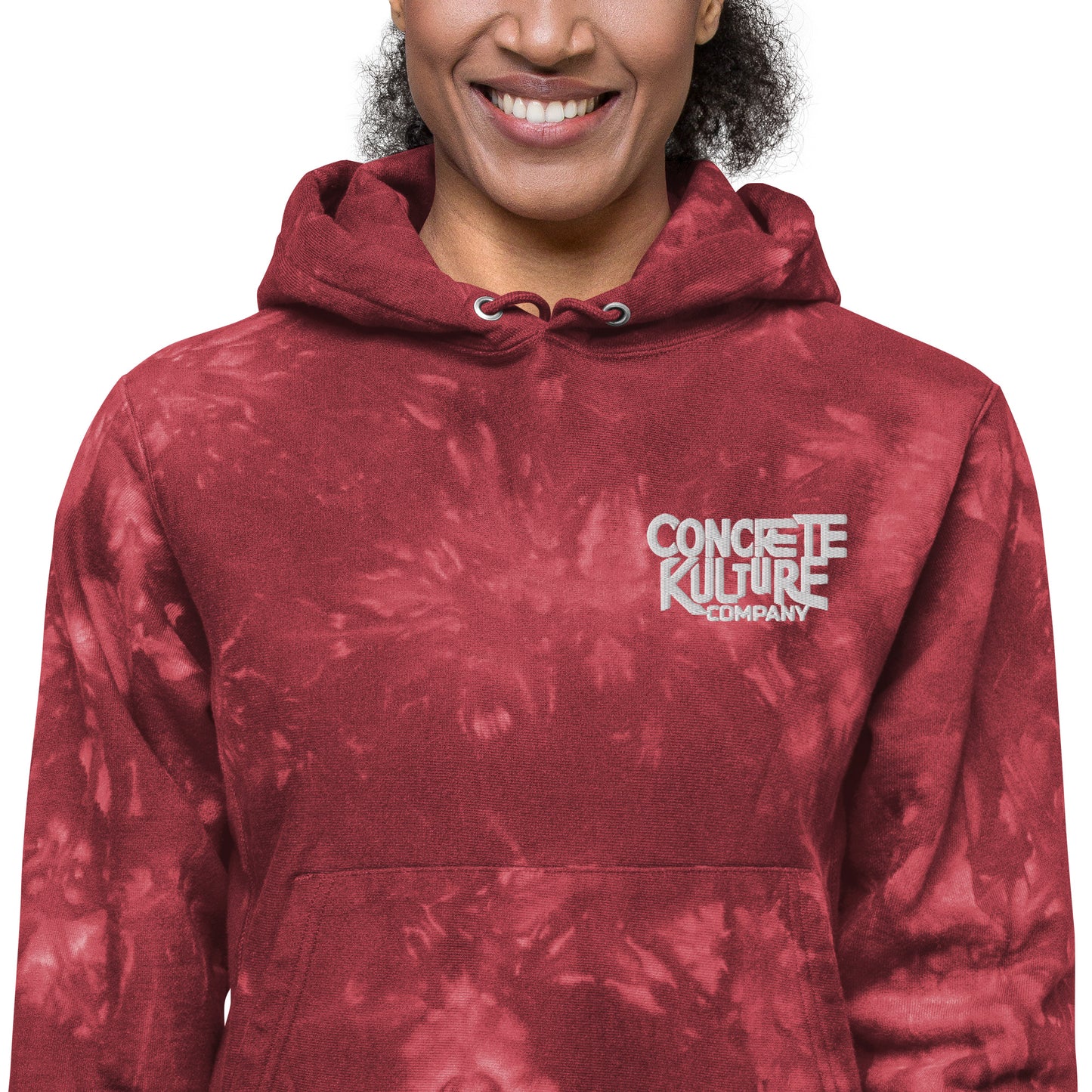 Concrete Kulture Company Unisex Champion tie-dye hoodie