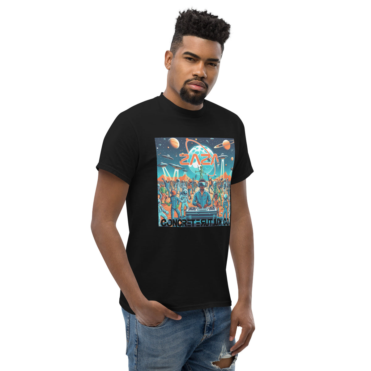 Concrete Kulture Company/Zaza "Party on Mars" Unisex tee