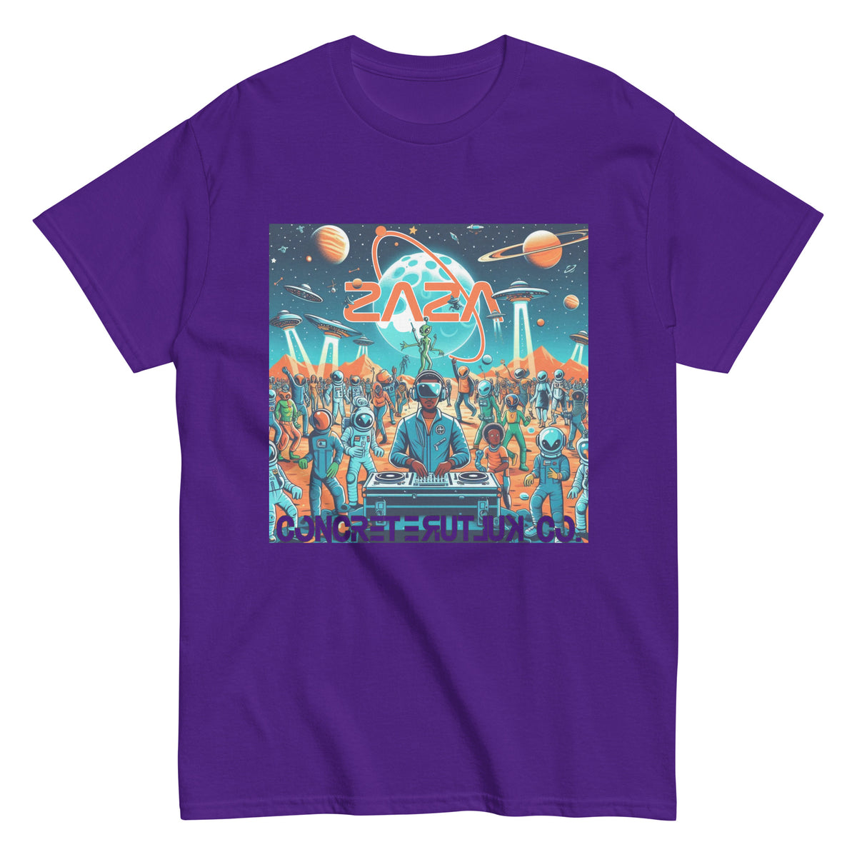 Concrete Kulture Company/Zaza "Party on Mars" Unisex tee