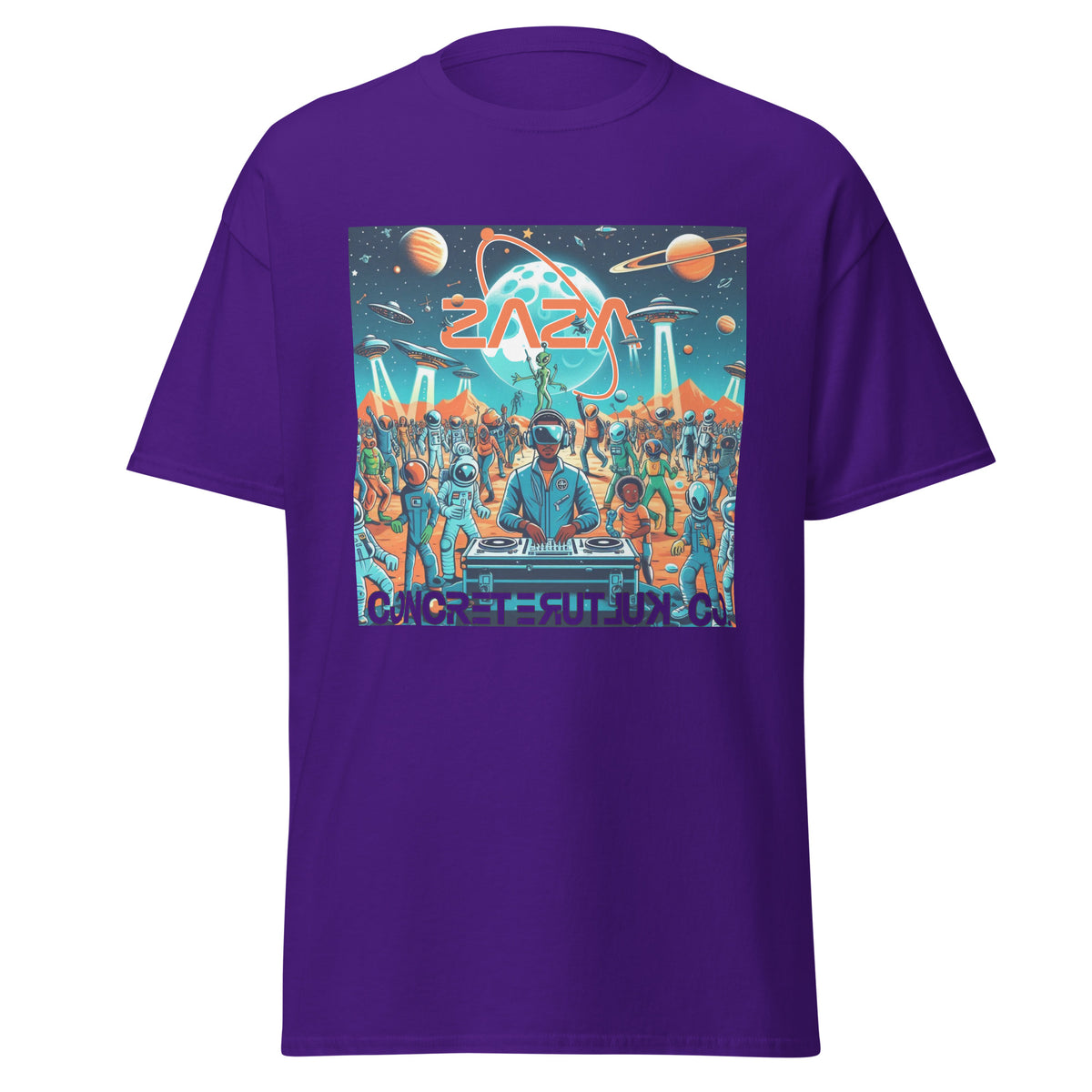 Concrete Kulture Company/Zaza "Party on Mars" Unisex tee