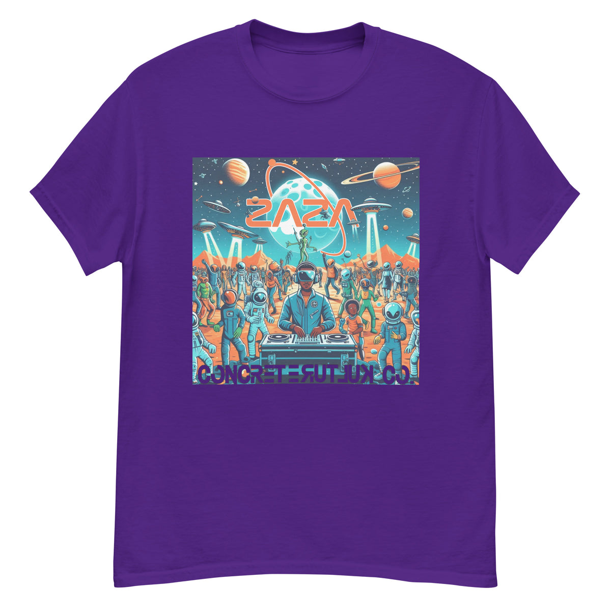 Concrete Kulture Company/Zaza "Party on Mars" Unisex tee