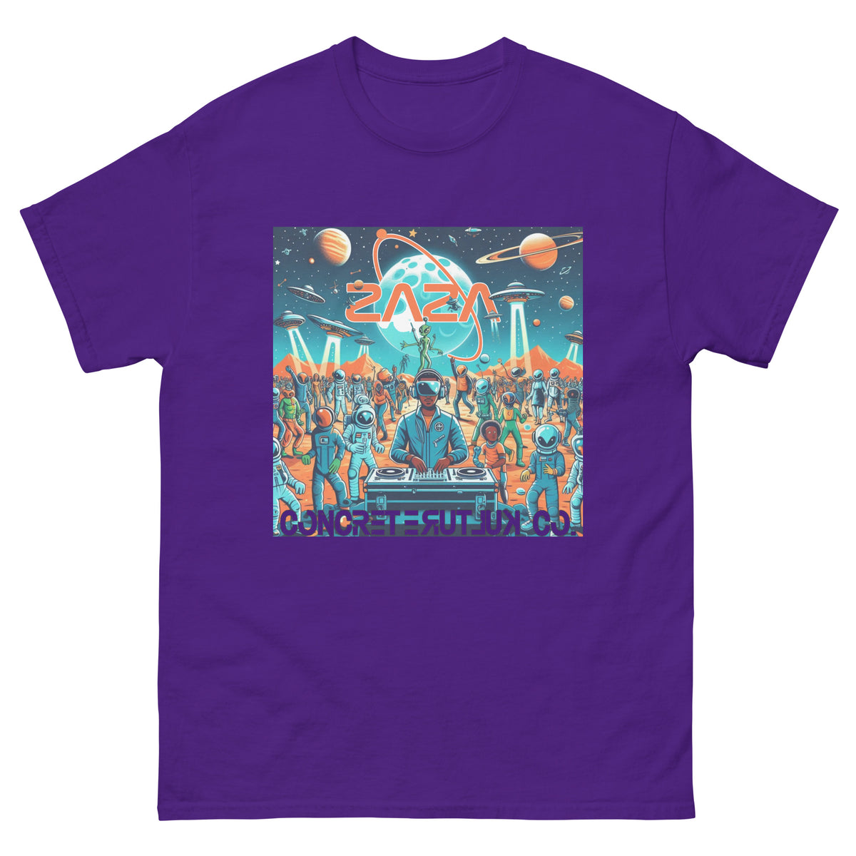 Concrete Kulture Company/Zaza "Party on Mars" Unisex tee