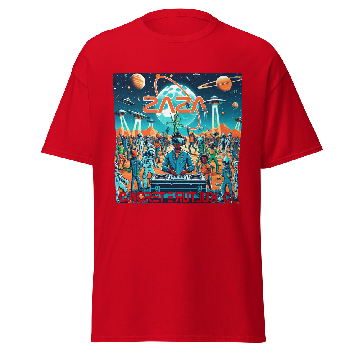 Concrete Kulture Company/Zaza "Party on Mars" Unisex tee