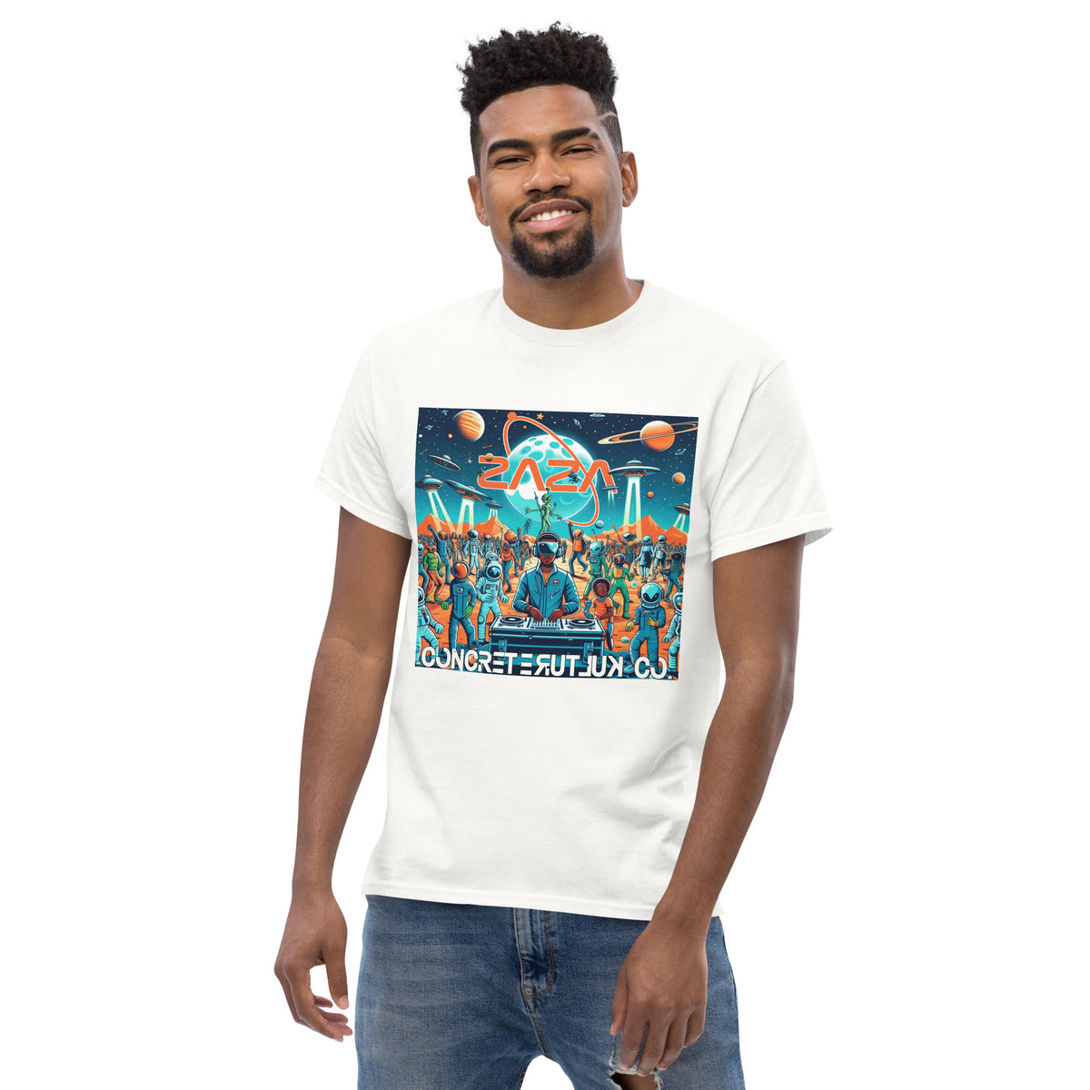 Concrete Kulture Company/Zaza "Party on Mars" Unisex tee