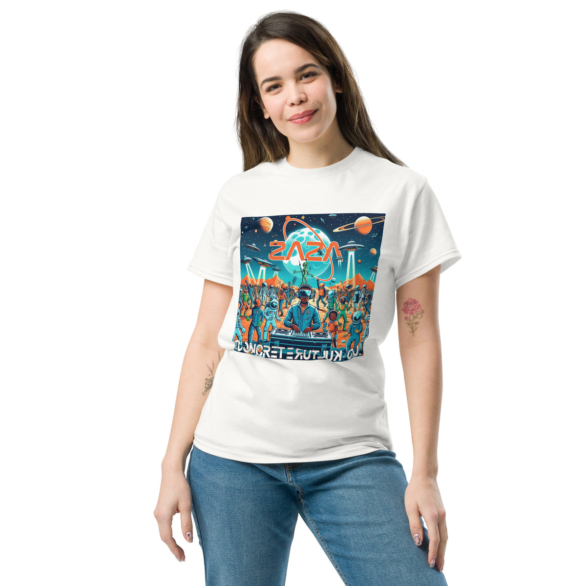 Concrete Kulture Company/Zaza "Party on Mars" Unisex tee