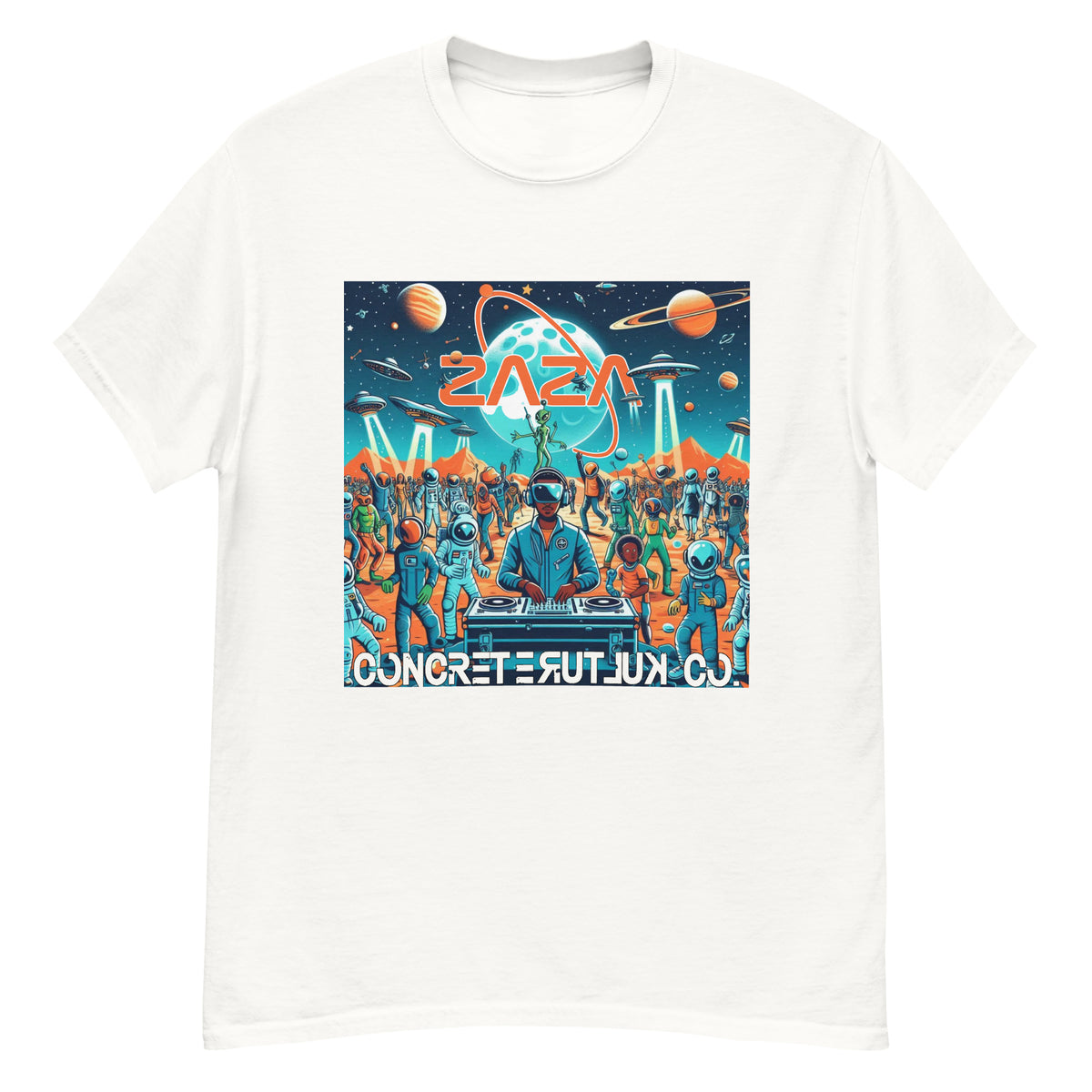 Concrete Kulture Company/Zaza "Party on Mars" Unisex tee