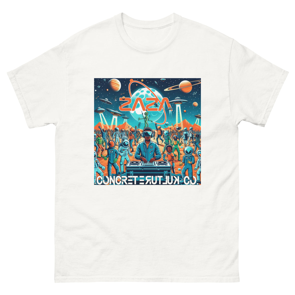 Concrete Kulture Company/Zaza "Party on Mars" Unisex tee